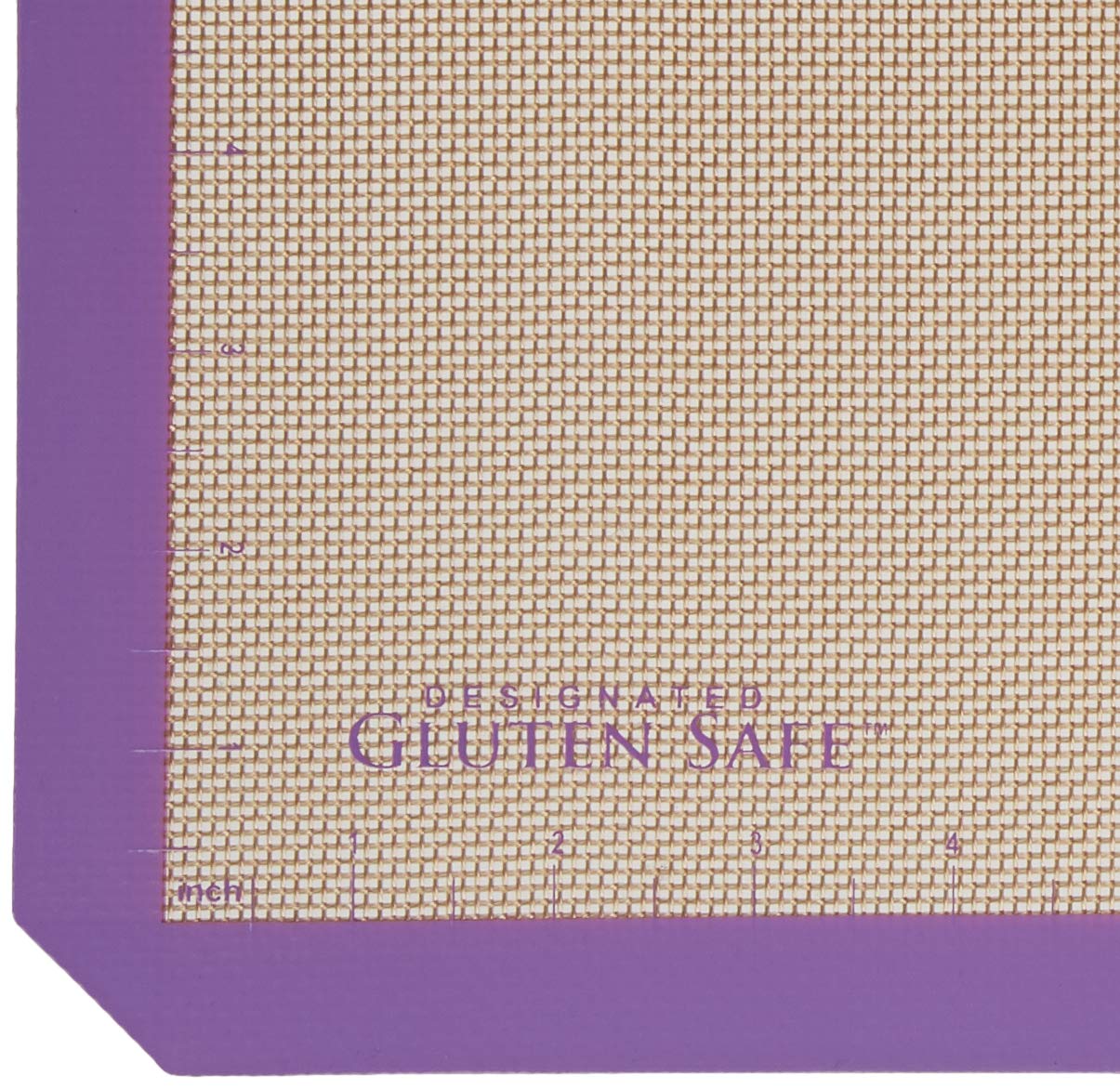 Mercer Culinary Silicone Bake Mat, Half Size, 11 7/8-Inch By 16 1/2-Inch, Purple Border