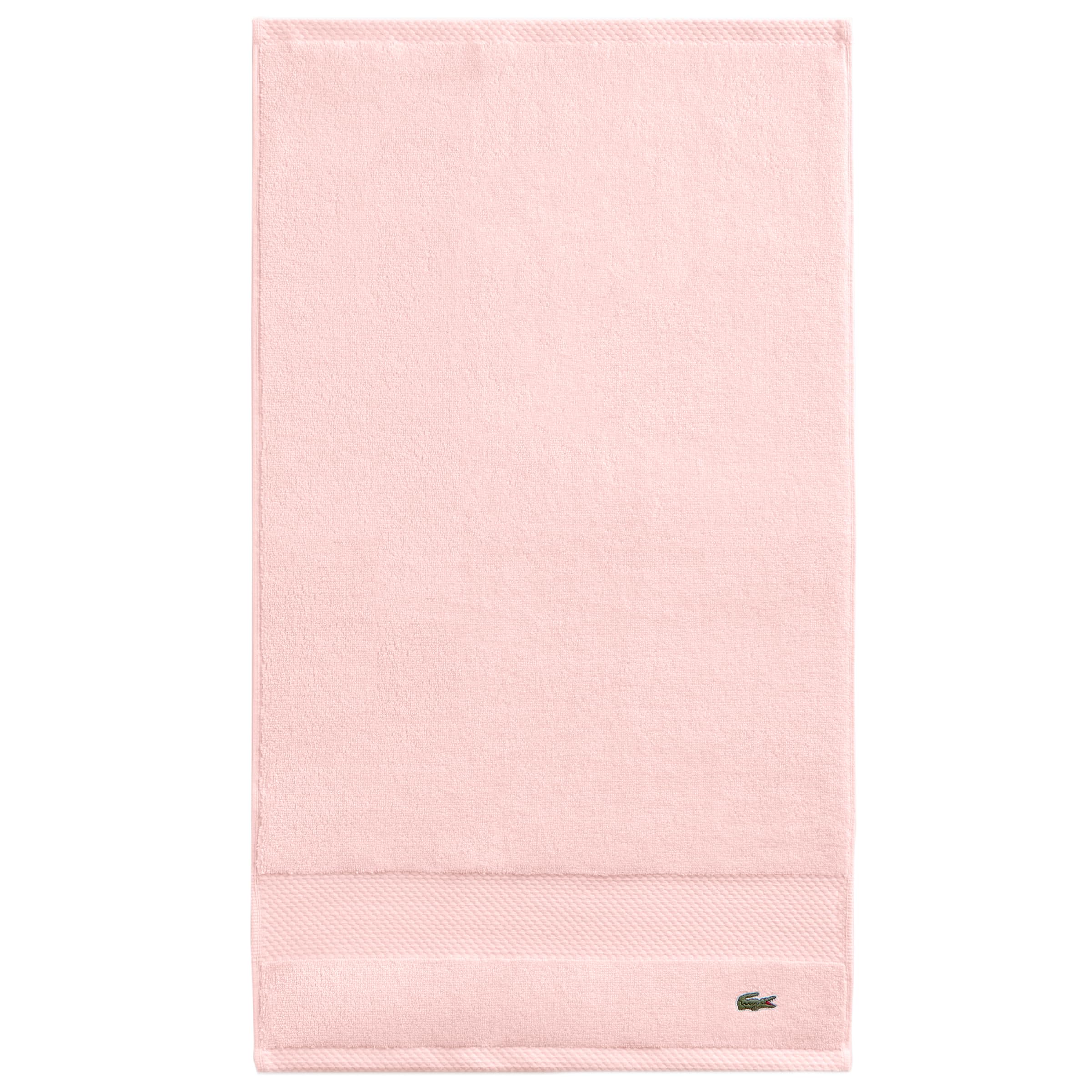 Lacoste Heritage Supima Cotton Hand Towel, Light Pink, 16'' X 30''