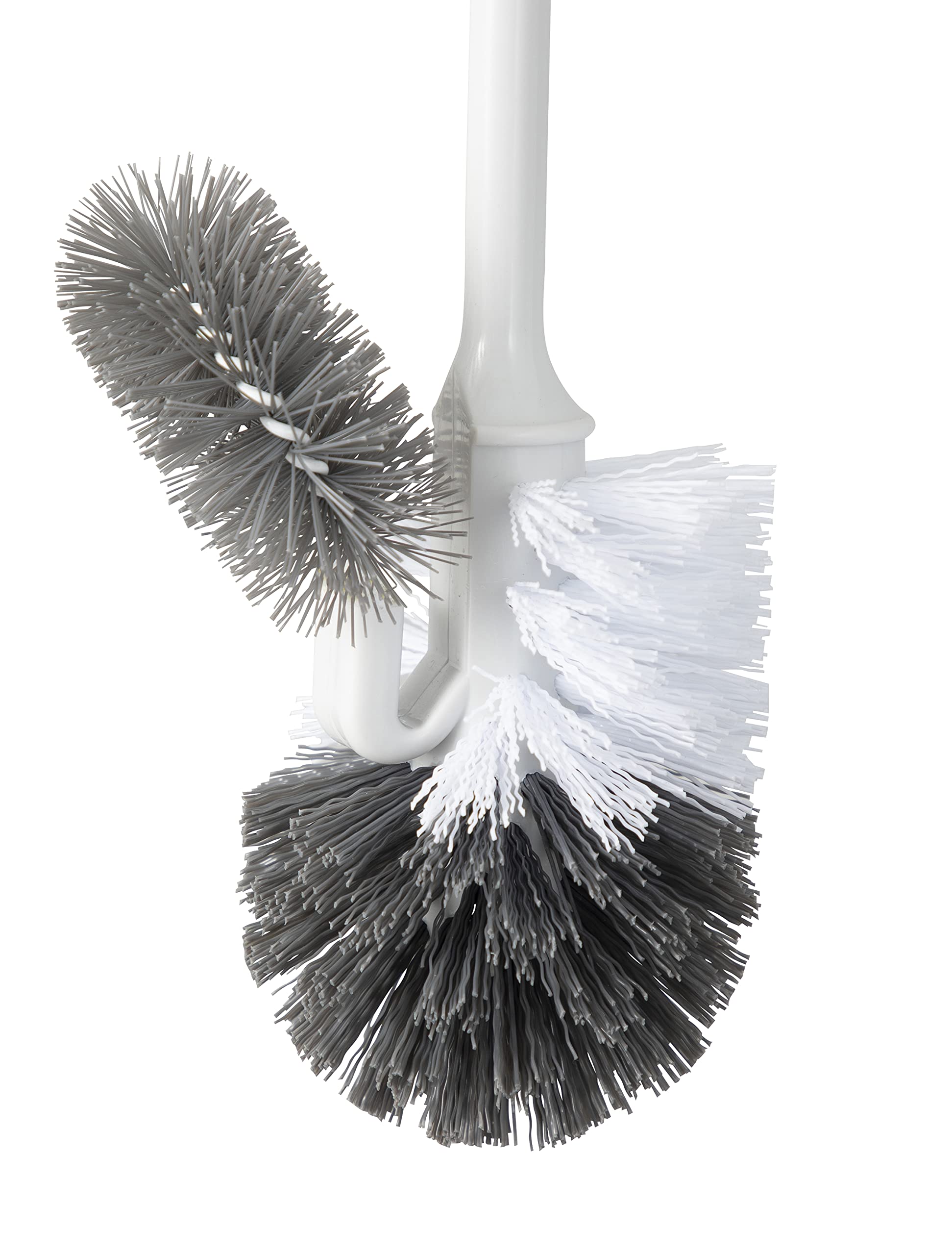 Superio Toilet Bowl Brush And Holder With Under Rim Cleaner For Bathroom, Toilet Brush And Caddy With Non Scratch Bristles And U