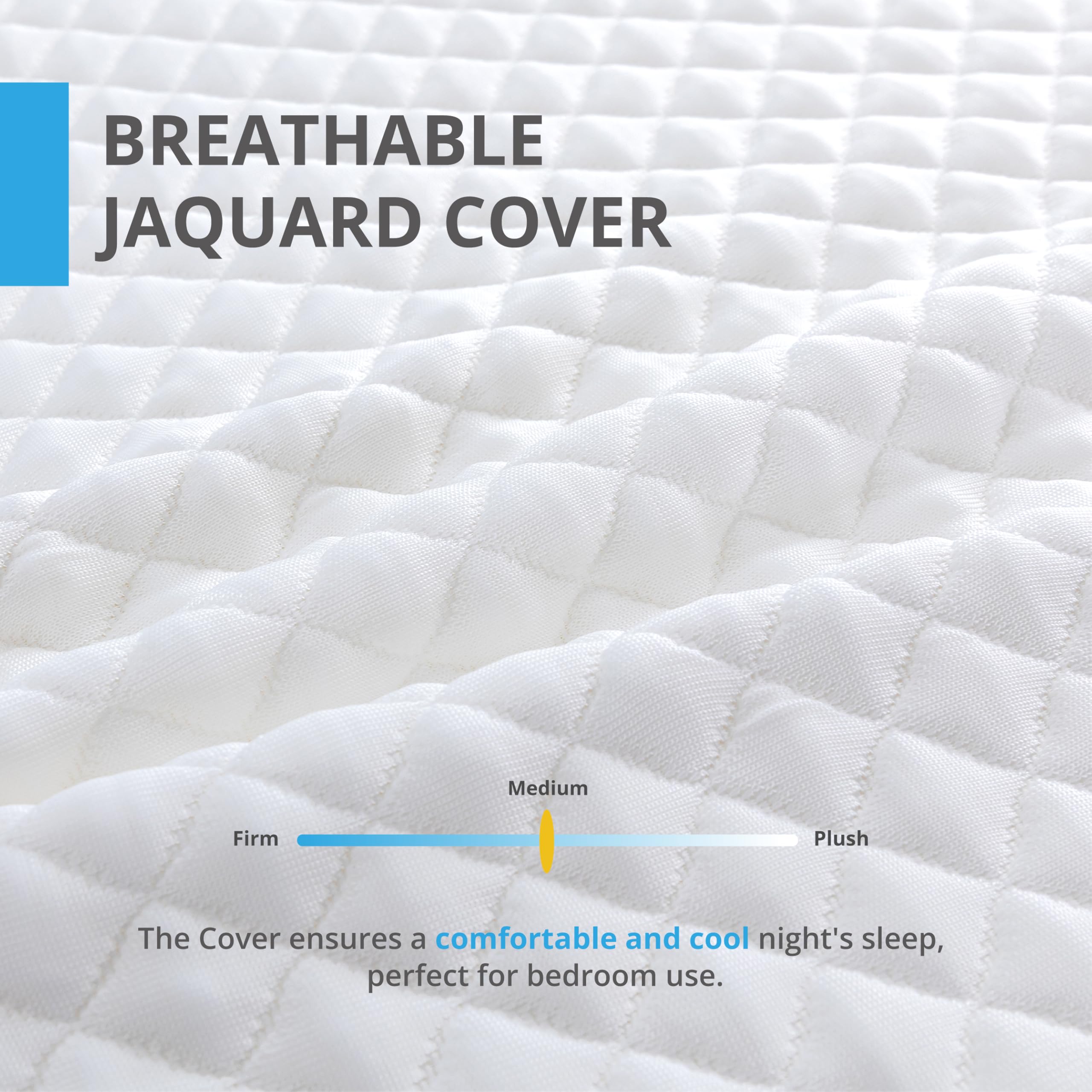 Egohome Full Mattress 14 Inch, Charcoal Gel Memory Foam Mattress Bed In A Box, Back Pain Relief, Made In Usa, Medium Firm, Certi