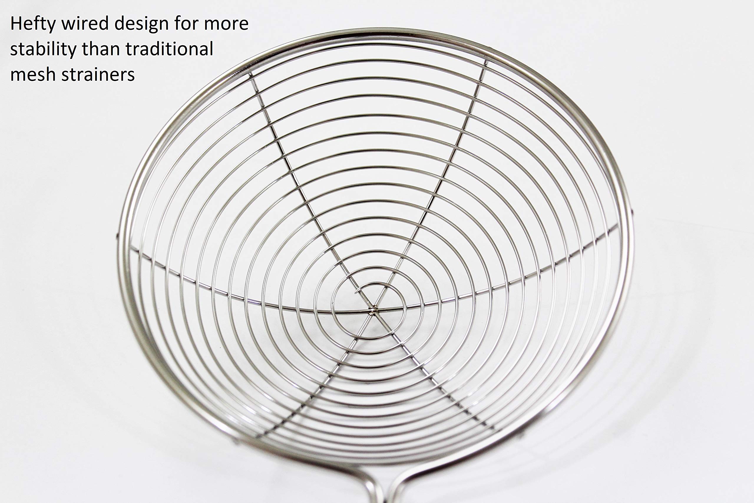 Excelsteel Perfect For Pasta, Vegetables, Quinoa, Fruit, Rice, Lentils Stainless Steel Strainer 4 Inch