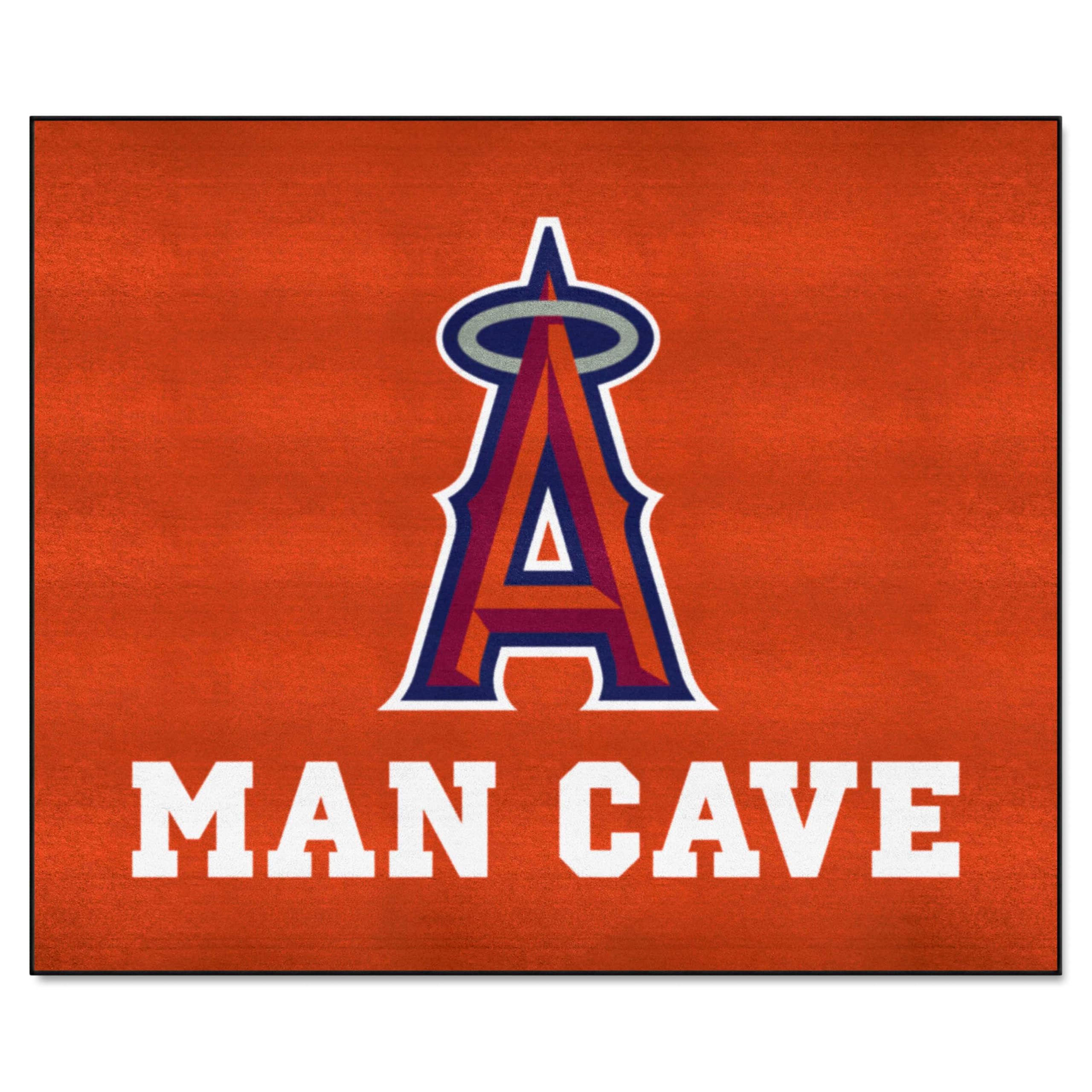 FANMATS 22421 Los Angeles Angels Man Cave Tailgater Rug - 5ft. x 6ft.