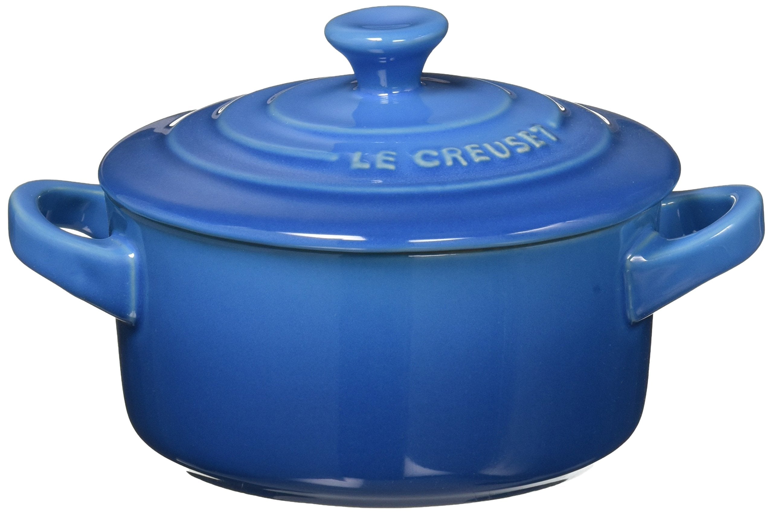Le Creuset Stoneware Mini Round Cocotte, 8 Oz., Marseille