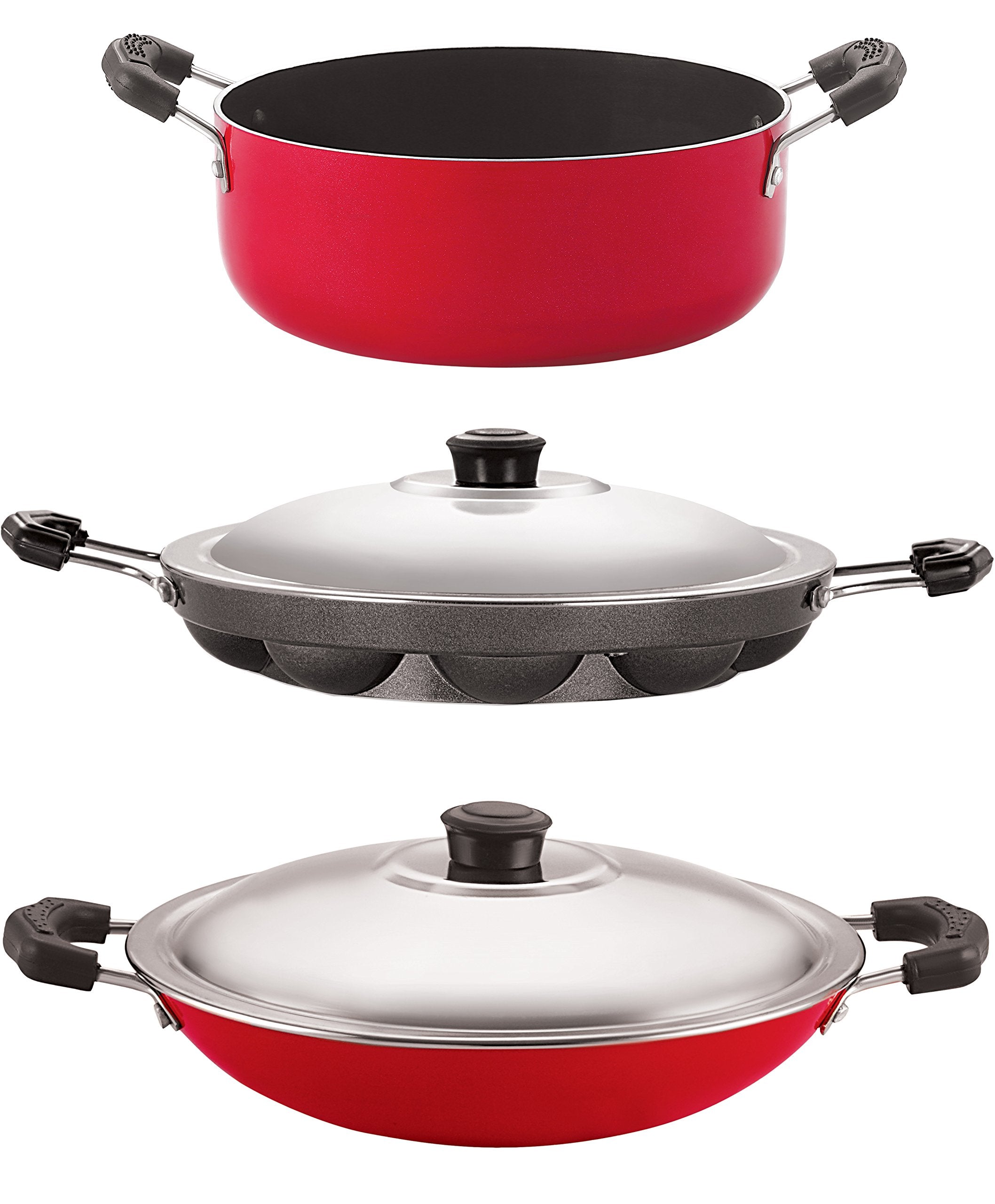 Nirlon NonStick Oil Free Aluminium Kitchen Cooking Utencil Combo Gift Set