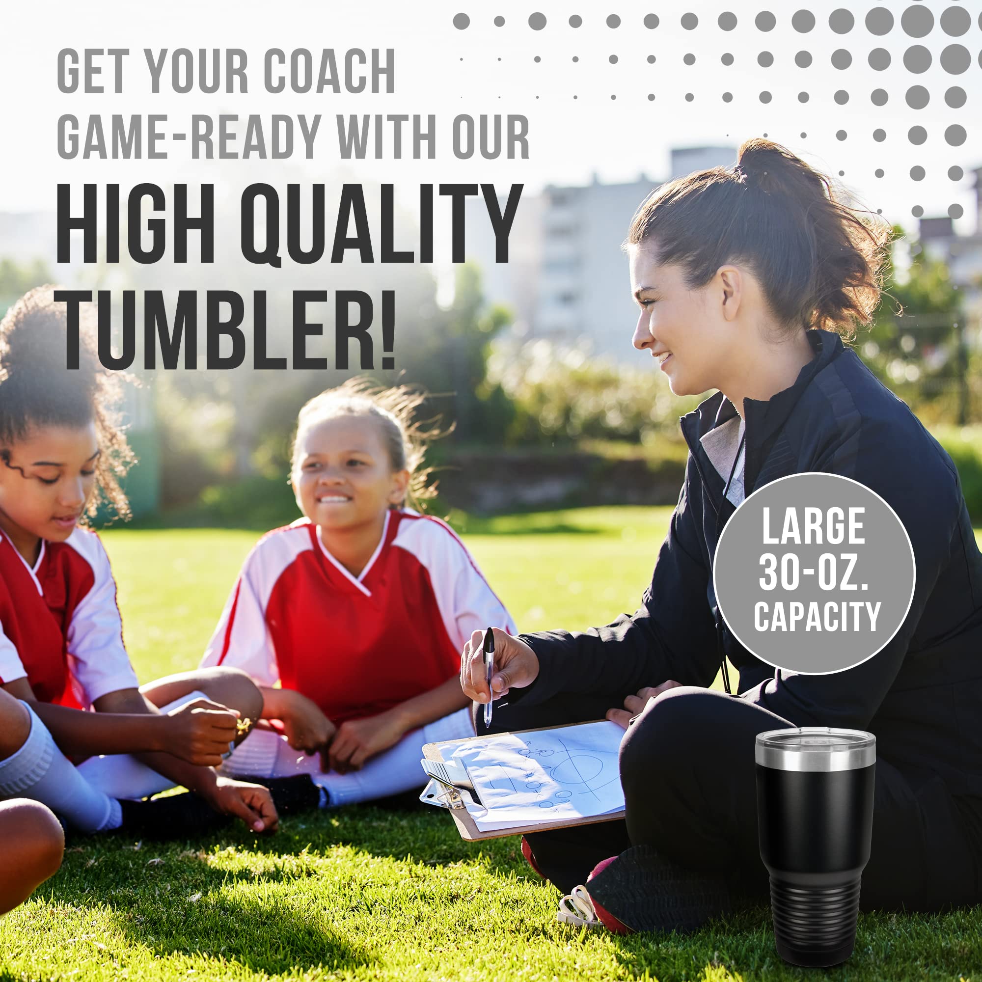 Jfwcreations Golf Coach Tumbler - Golf Coach Gift 30Oz Insulated Engraved Stainless Steel Golf Coach Cup Black