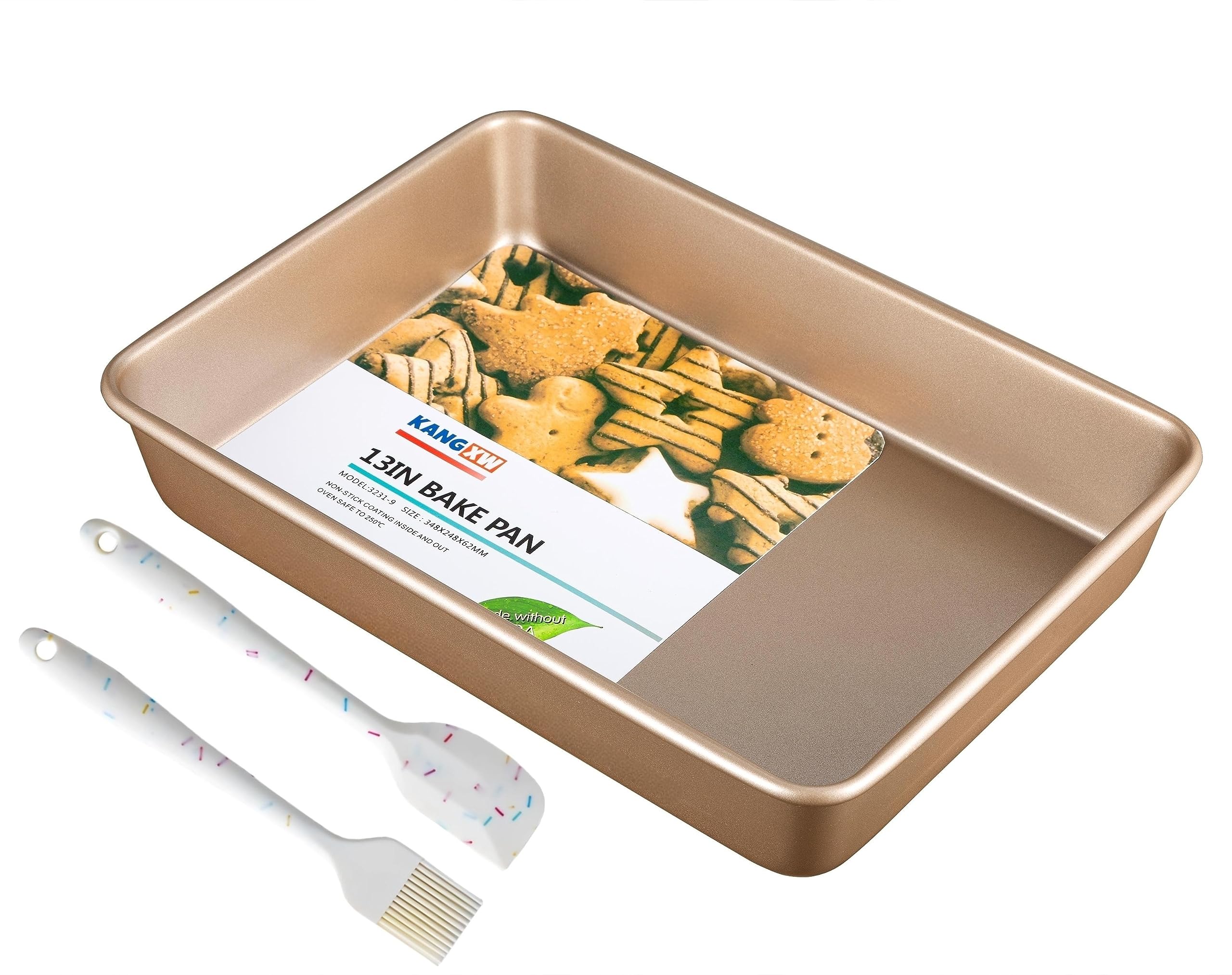 Kangxw Baking Pan,Heavy-Duty Carbon Steel Bakeware, Safe And Healthy, Non-Stick Cake, Pizza, Pie, Biscuit, Baking Pan For Oven (