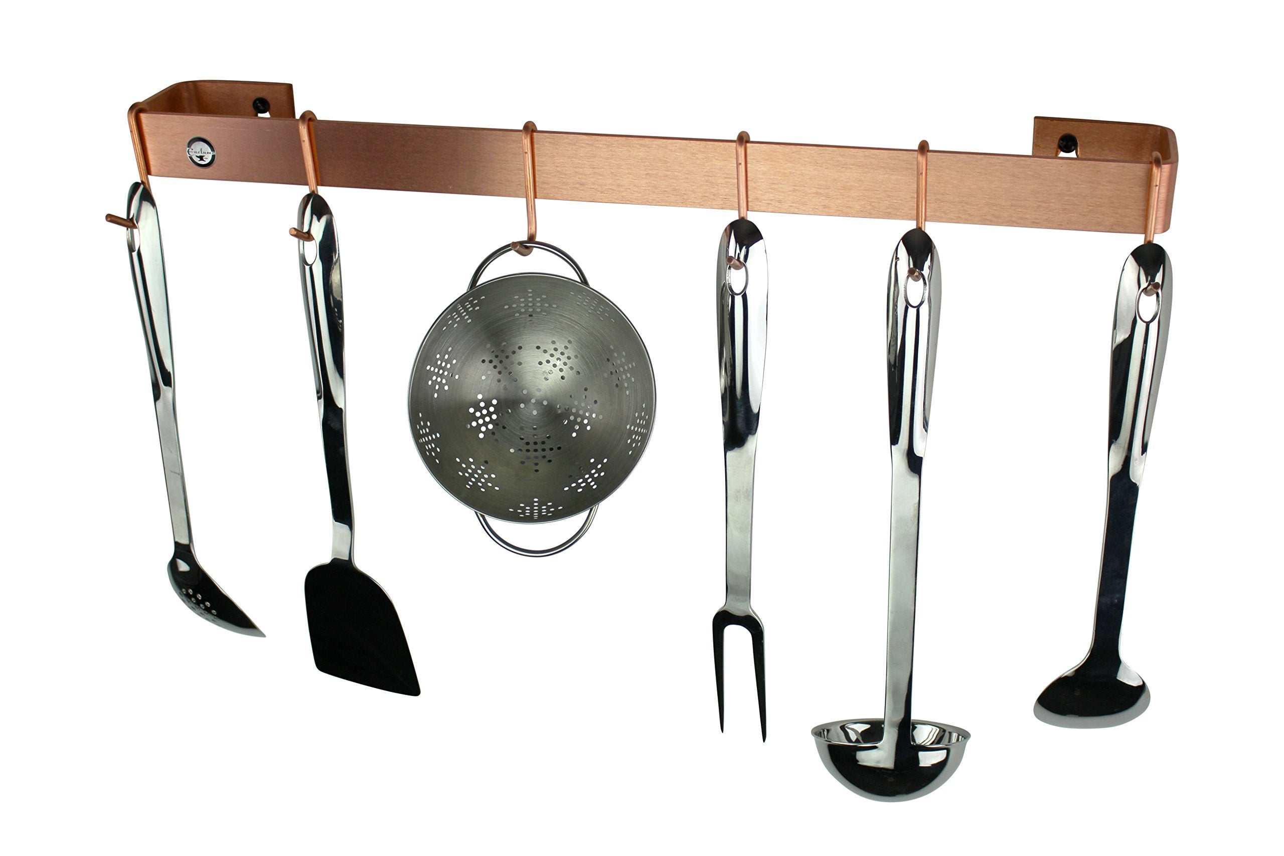 Enclume, Brushed Copper Handcrafted 30'' Utensil Bar Wall Rack (Wr2 Scp)