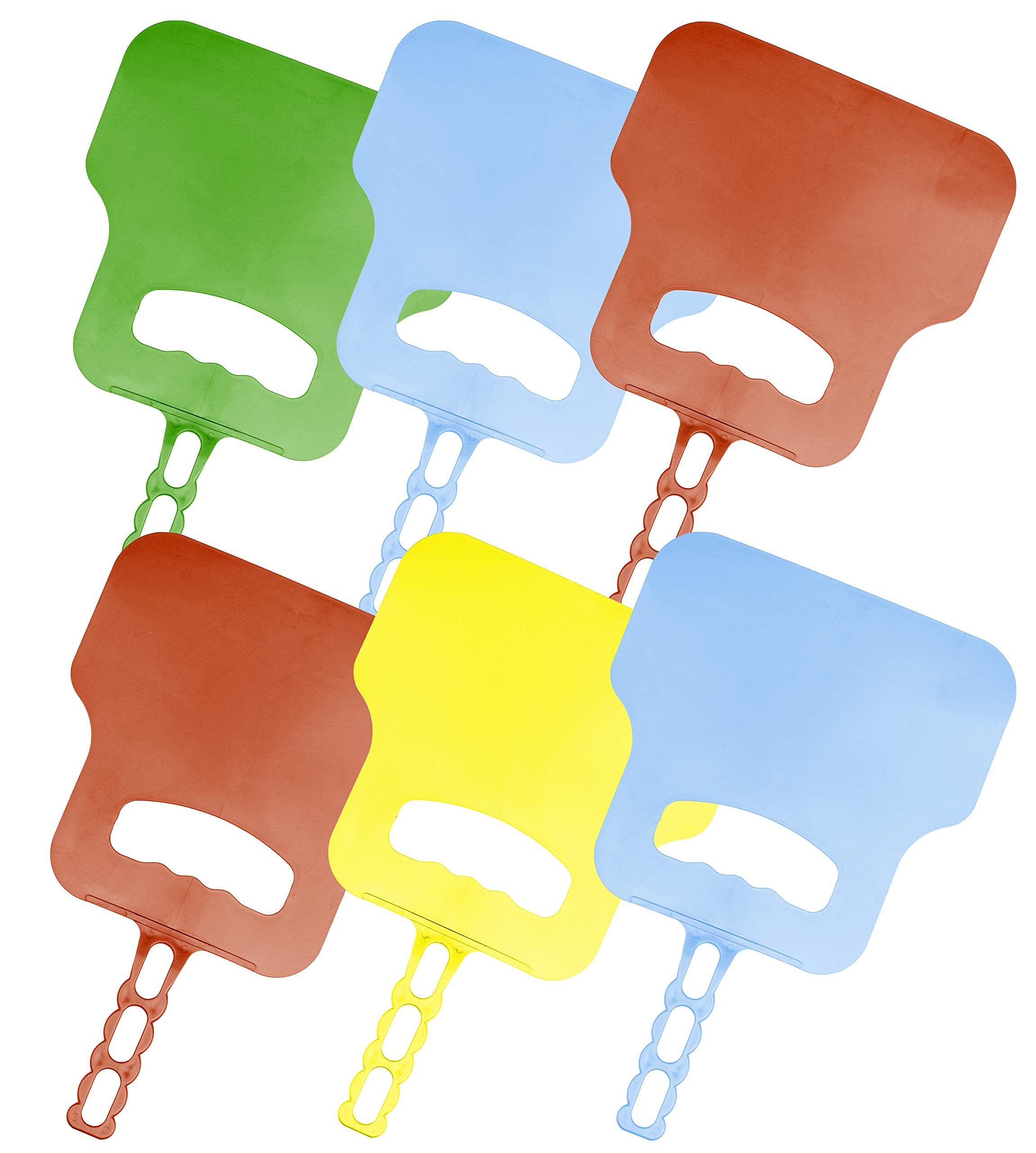 Ofxdd Plastic Hand Bbq Grill Barbecue Fire Starter With Hang - Pack Of 6 - Strong Fan For Charcoal Barbeque