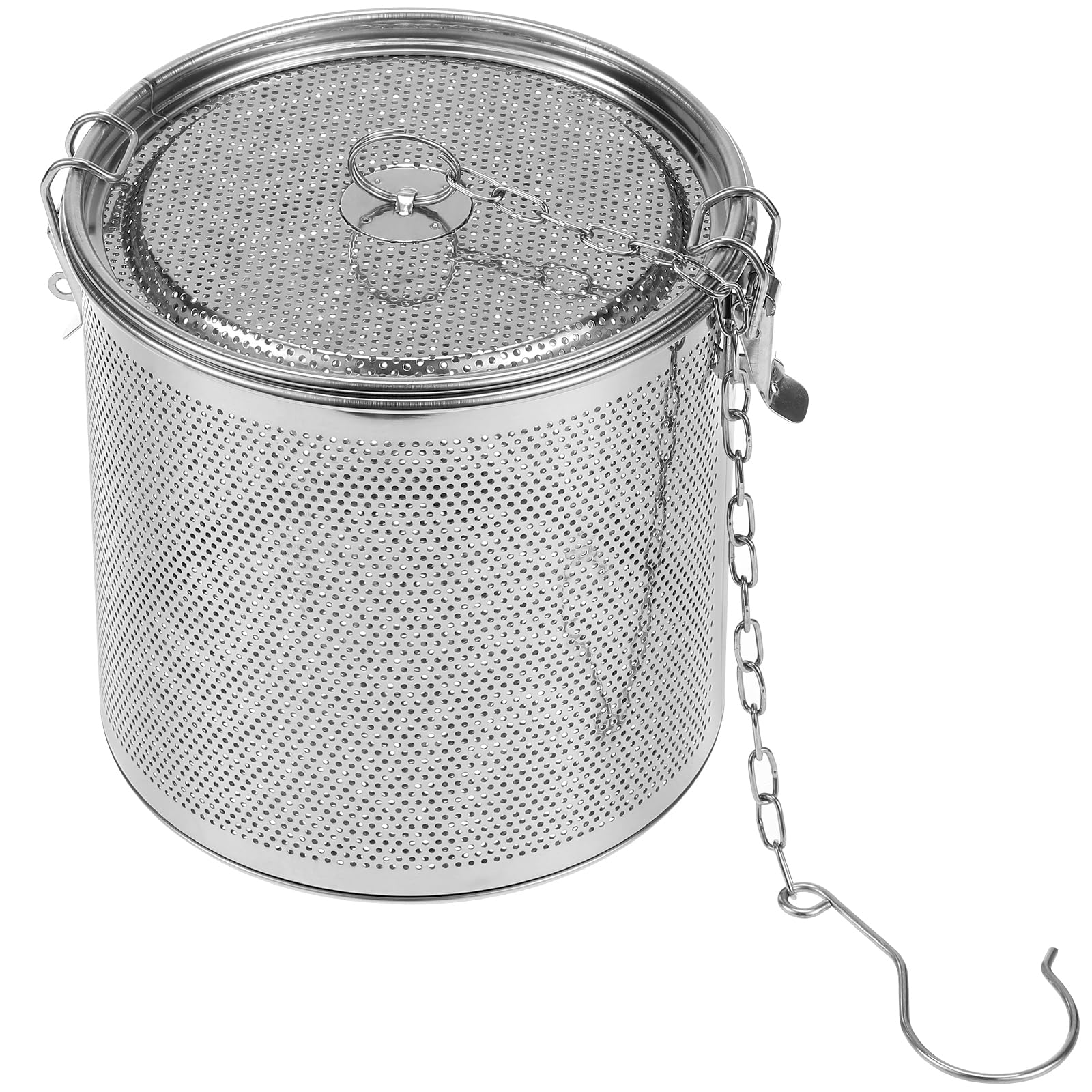 Hemoton Stainless Steel Seasoning Strainer Tea Ball Filter Soup Seasonings Seperation Basket Loose Leaf Tea Infuser For Home Res