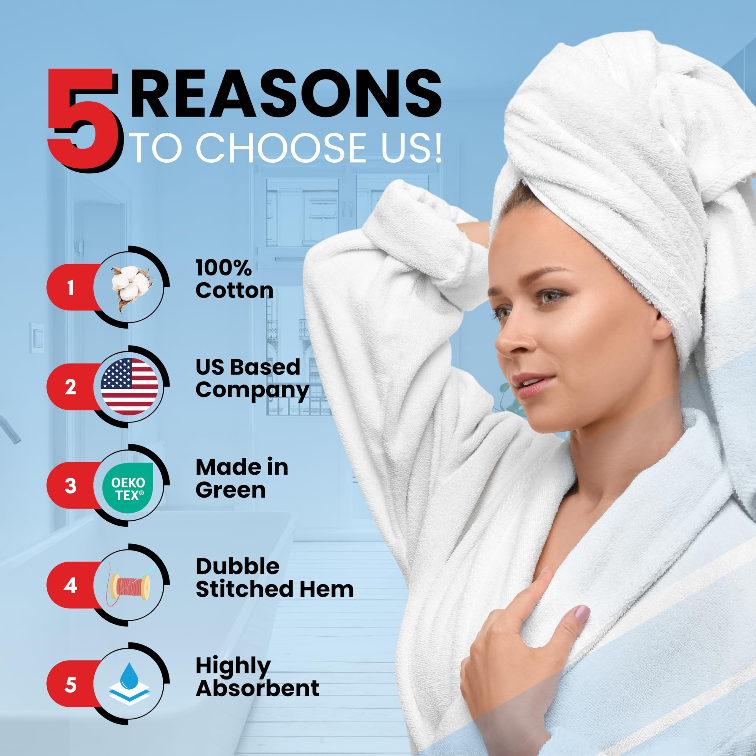 Infinitee Xclusives Premium Bath Towels For Bathroom Set Of 4 (27X54 Inches), 100% Soft Ring-Spun Cotton Bathroom Towels (Cosmic