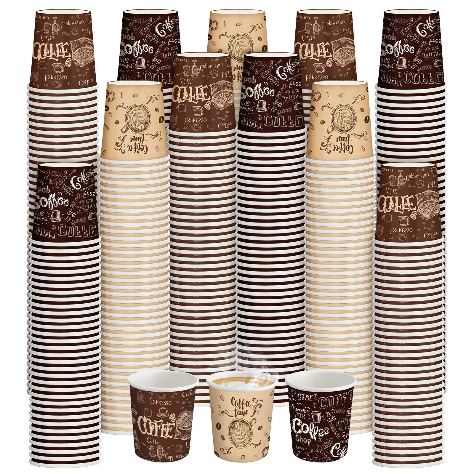 Dingion 900 Pack 4oz Disposable Espresso Cup, Paper Cup for Hot Cold Drinks