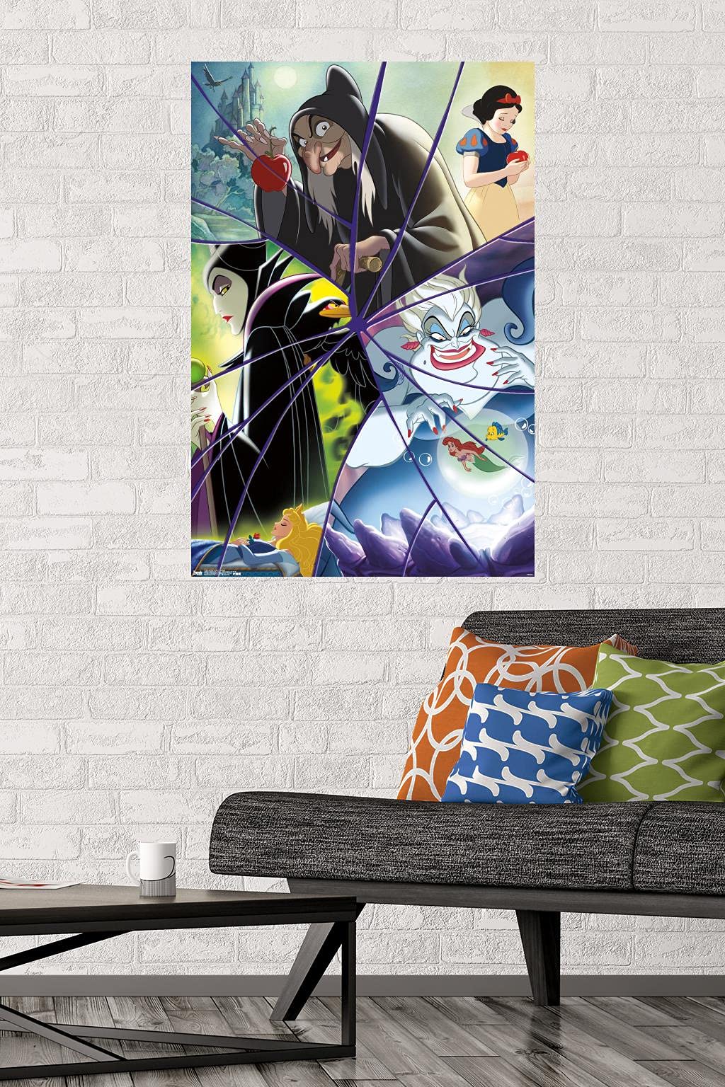 Trends International Disney Villains - Collage Wall Poster, 22.375'' X 34'', Unframed Version