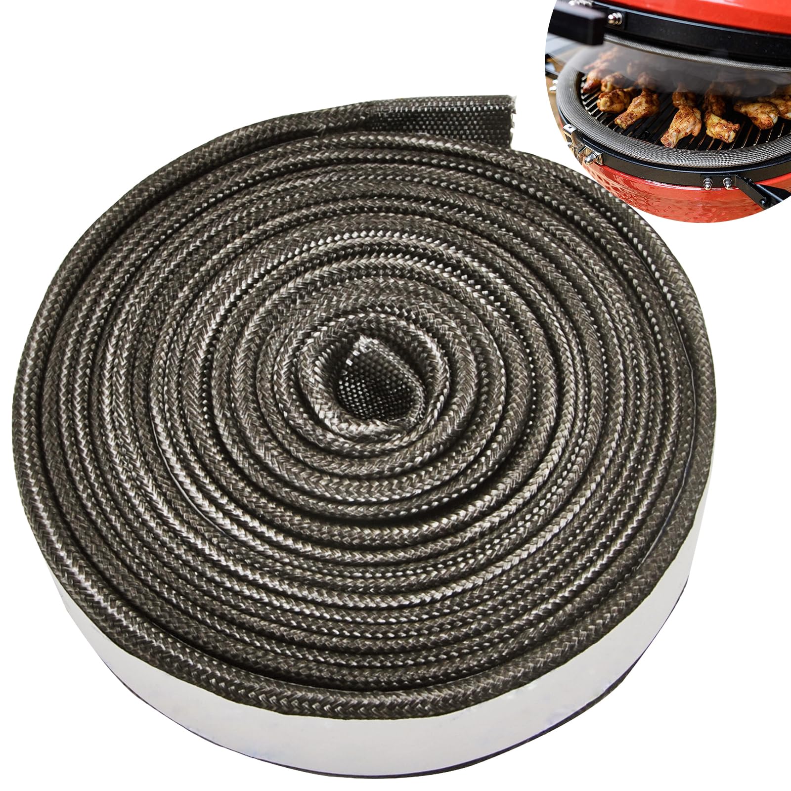 Wire Mesh Gasket Kit Fit For Kamado Joe Classic High Temp Fiberglass Gasket Replacement Parts Bbq Smoker Gasket Seal Accessories