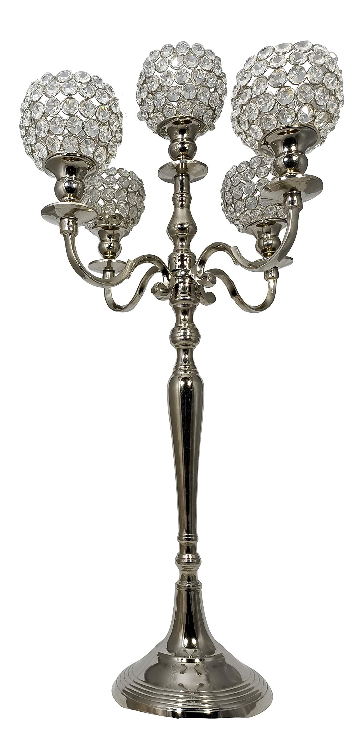 Safina Crystal Candle Holders ,Crystal,Crystal