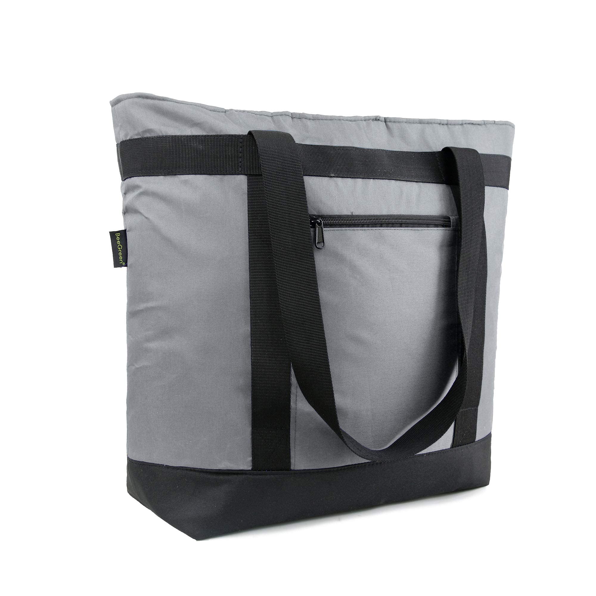BeeGreen Insulated Cooler Bags for Picnic Grocery Travel Soft Cold Bag Large Collapsible Freezer Cooler Foldable Food Lunch Bag 