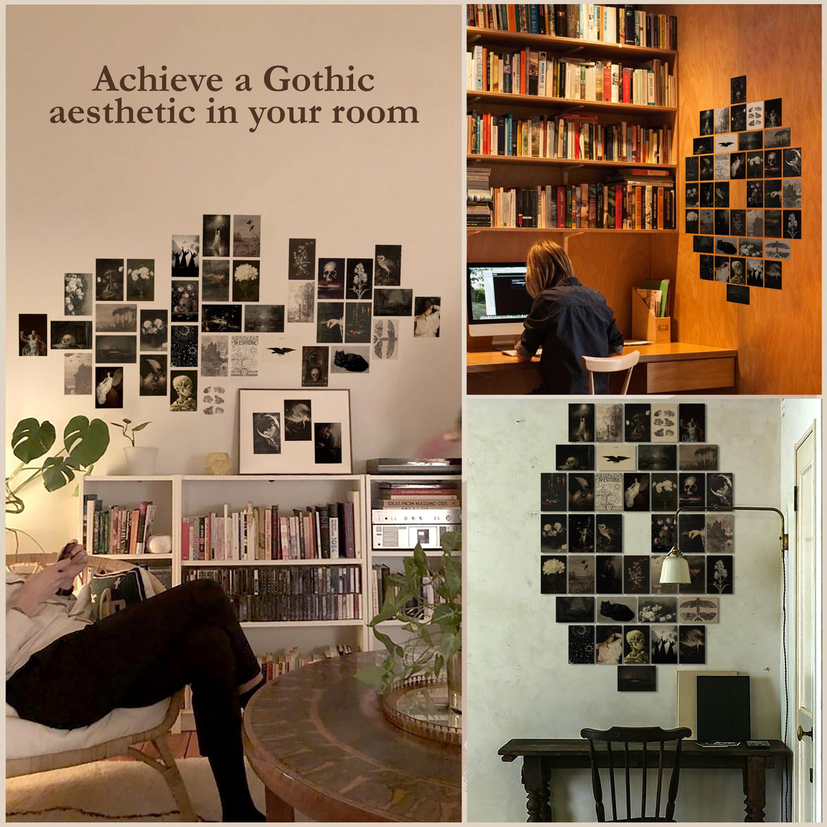 97 Decor Vintage Gothic Decor For Home - 40 Pcs Gothic Wall Art Goth P ...