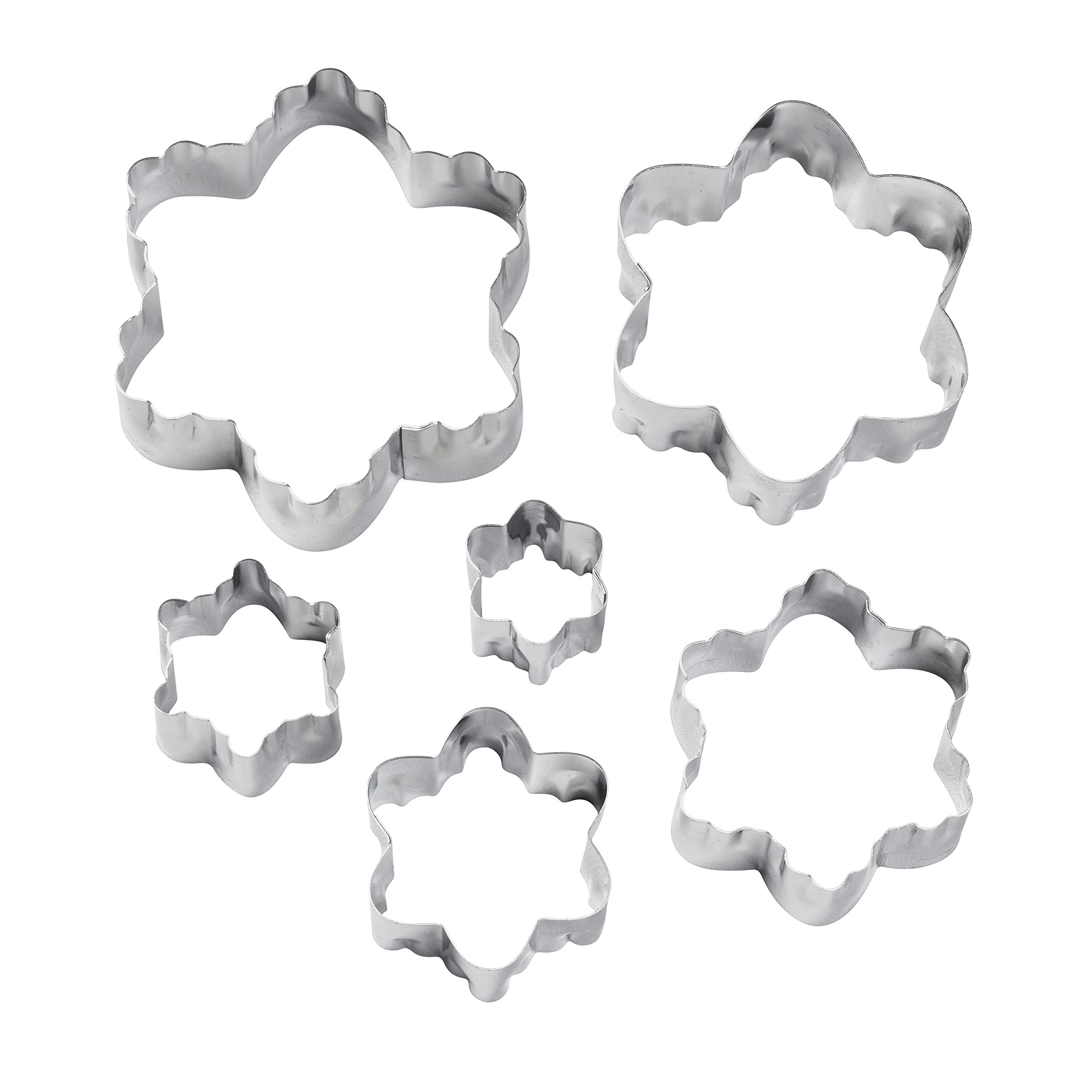 Wilton 6-Piece Nesting Fondant Double Sided Cut Out Cutters  Blossom