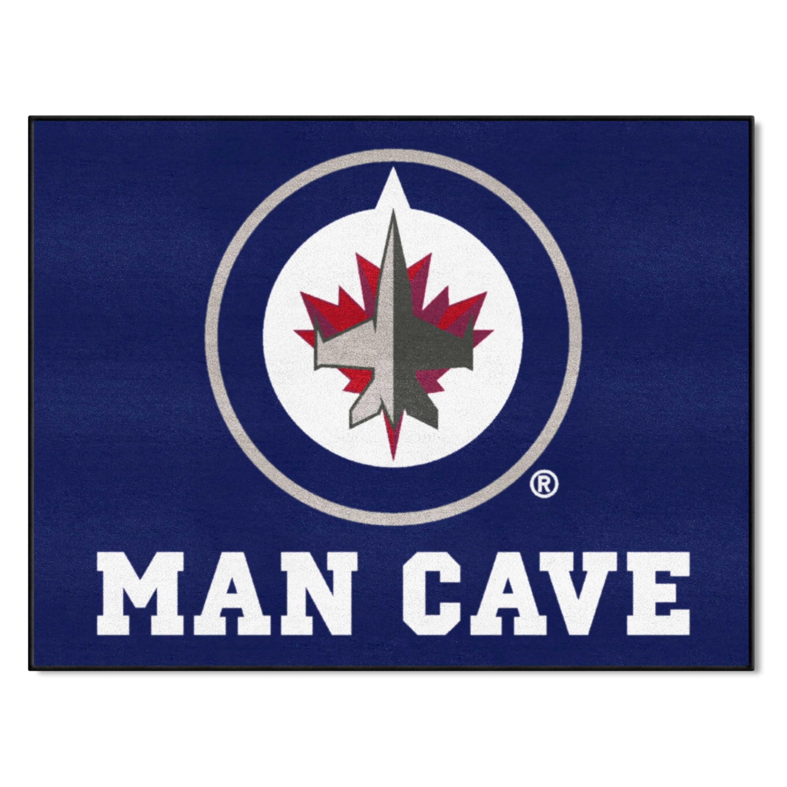 FANMATS 14505 NHL - Winnipeg Jets All-Star Mat - Man Cave | Navy | 33.75x42.5 | Circular Jet Primary Logo
