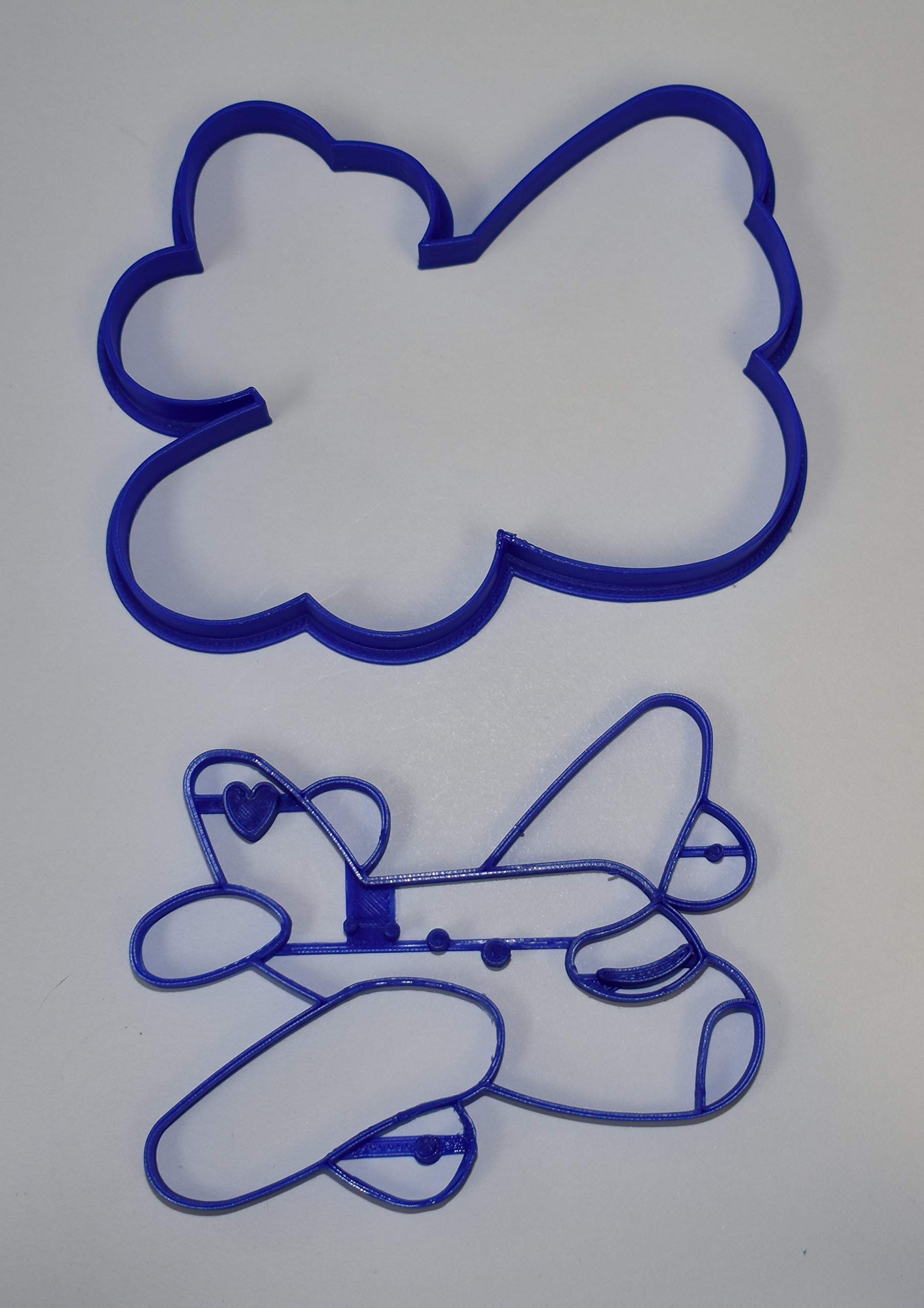 Airplane 2 Piece Jet Plane Cookie Cutter And Stamp Made In Usa Pr673