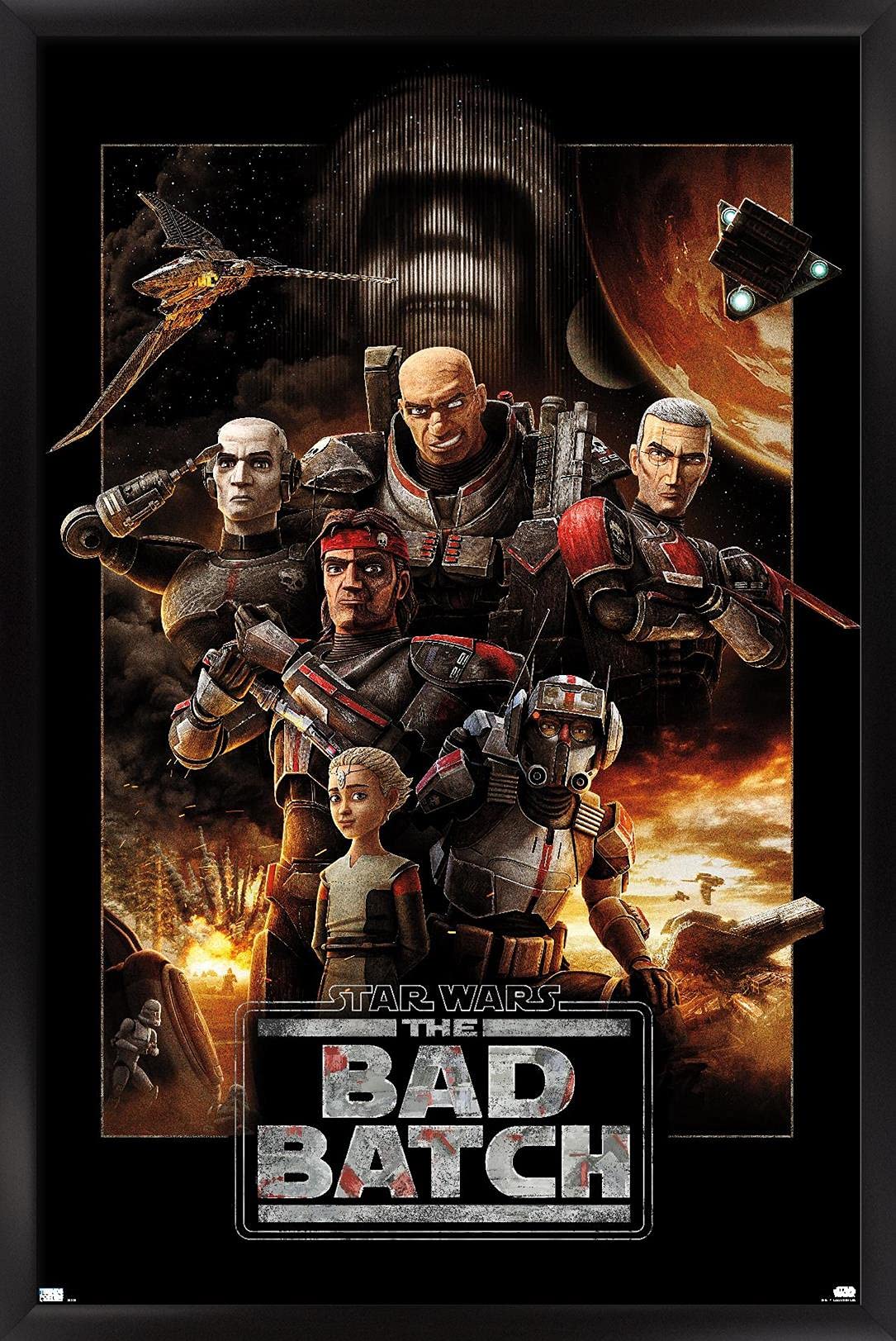 Trends International Star Wars: The Bad Batch-One Sheet Wall Poster, 14.725'' X 22.375'', Black Framed Version