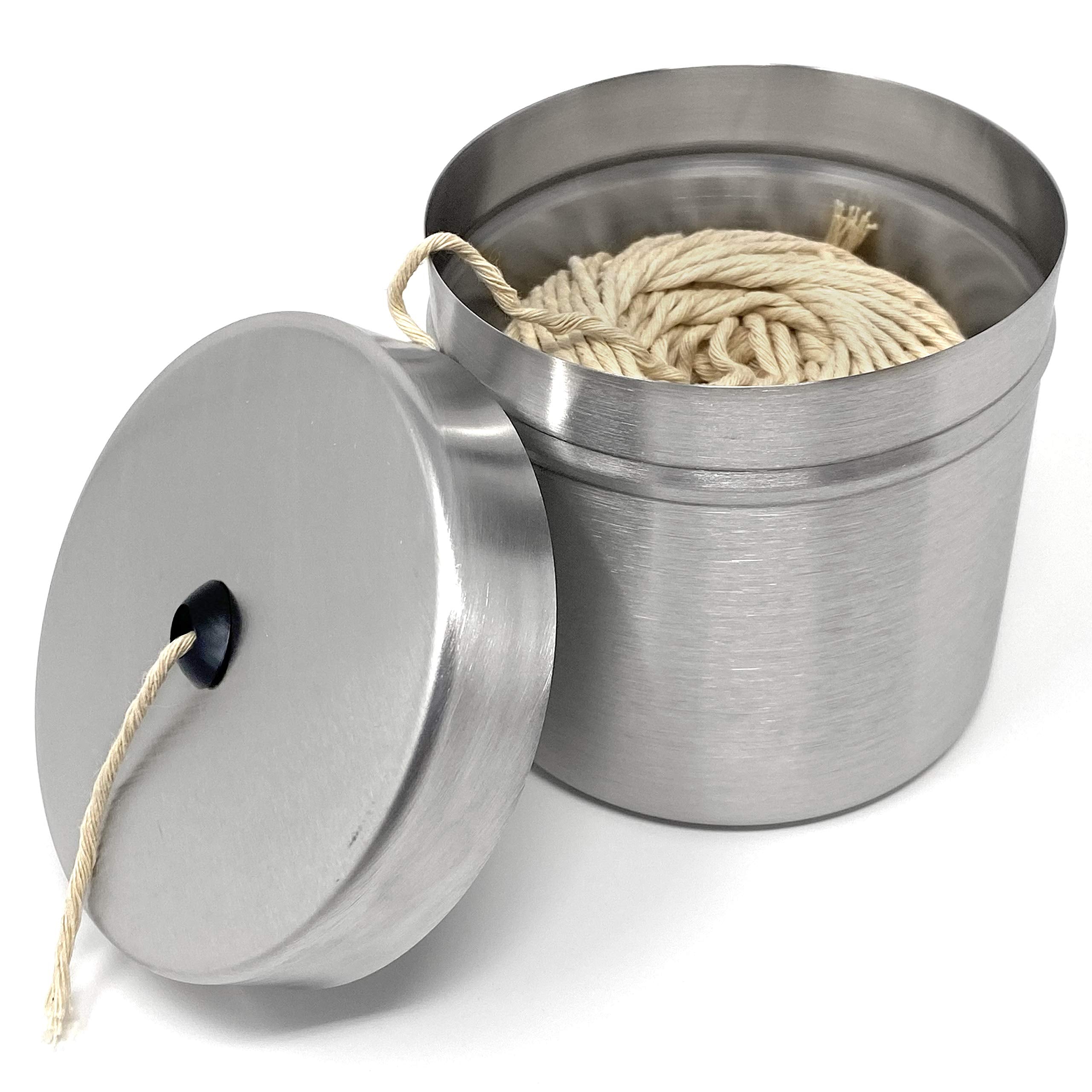 Norpro Stainless Steel Cooking Twine Holder, 220 Feet, Silver, Model 941, 1 Pack