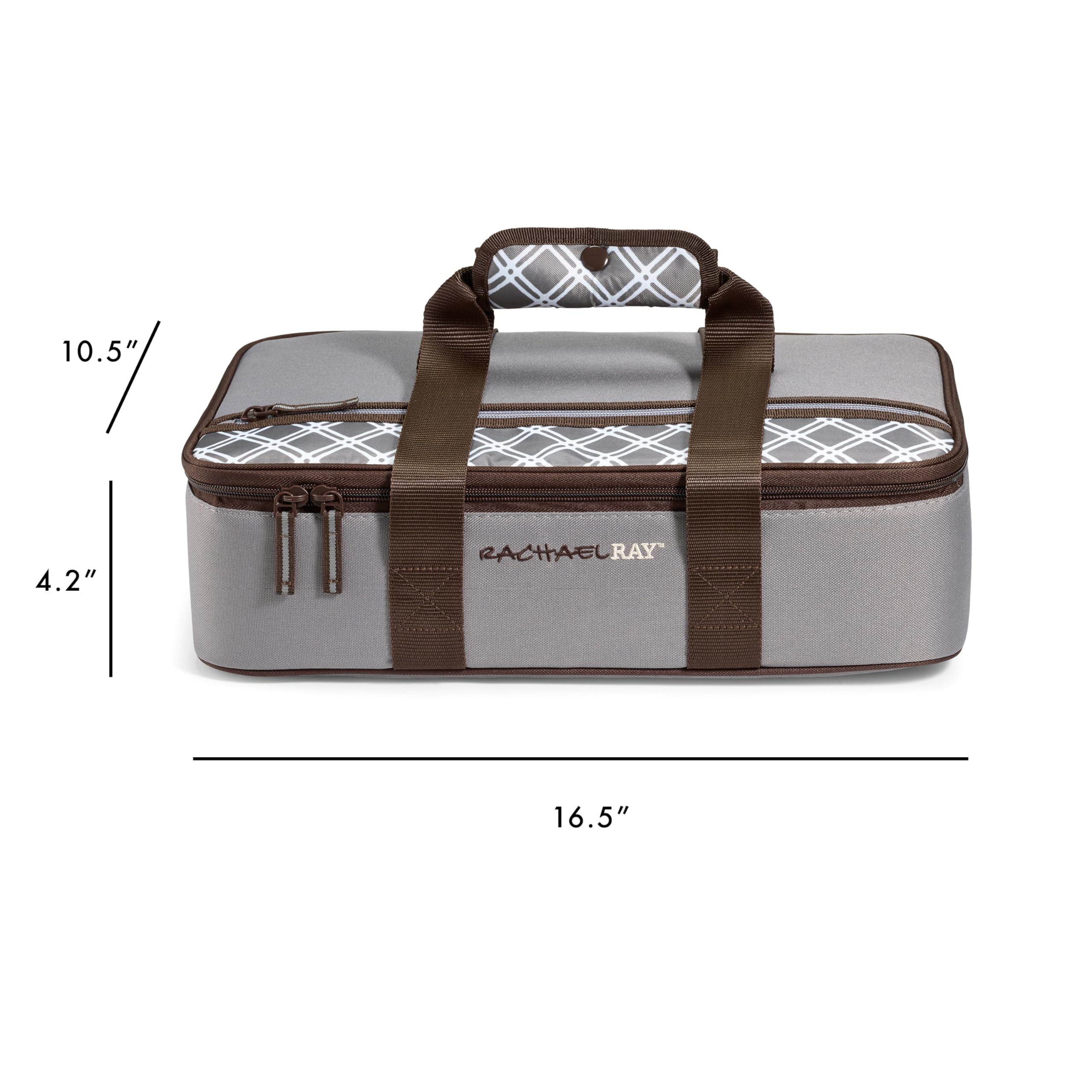 Rachael Ray Lasagna Lugger, Thermal Insulated Casserole Carrier For Hot Or Cold Food, Lugger Tote For Pockluck, Parties, Picnic,