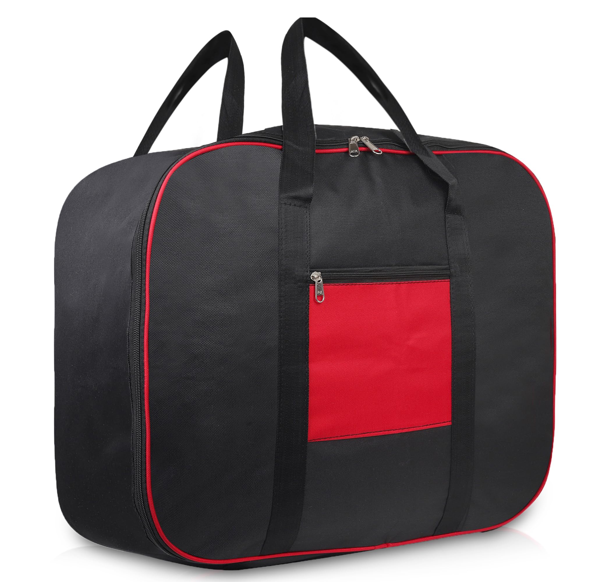 Glun Underbed Clothes Storage Bag 67 Litre Capacity, Double Side Carry Handles, Dual Zip Closure & Front Pocket, Multipurpose Bl