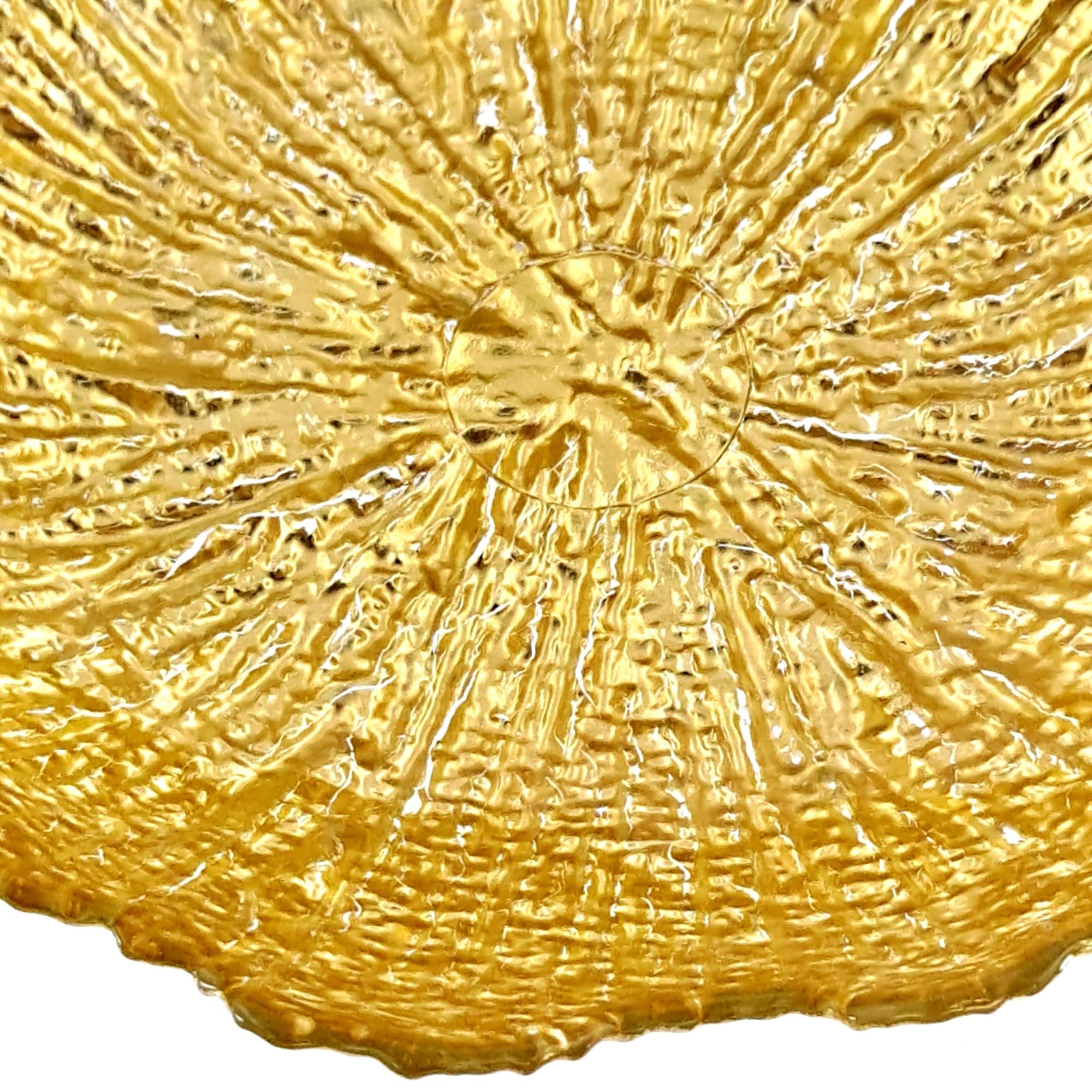 Red Pomegranate Coral 8.5'' Soup Plate Gold
