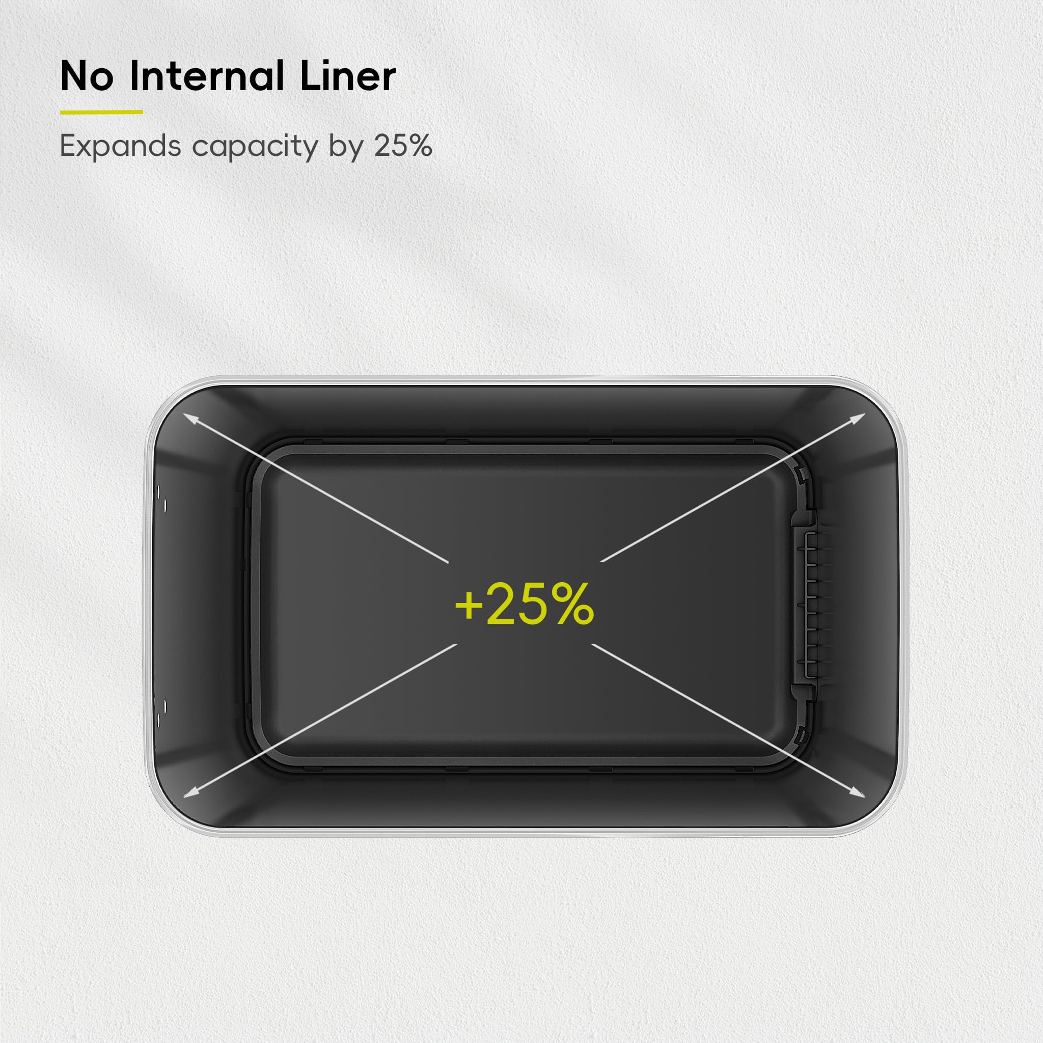 EKO Hudson Slim 50L / 13.2 Gallon Kitchen Trash Can with Lid, Stainless Steel Step Garbage Can for Kitchen or Home, Space-Saving