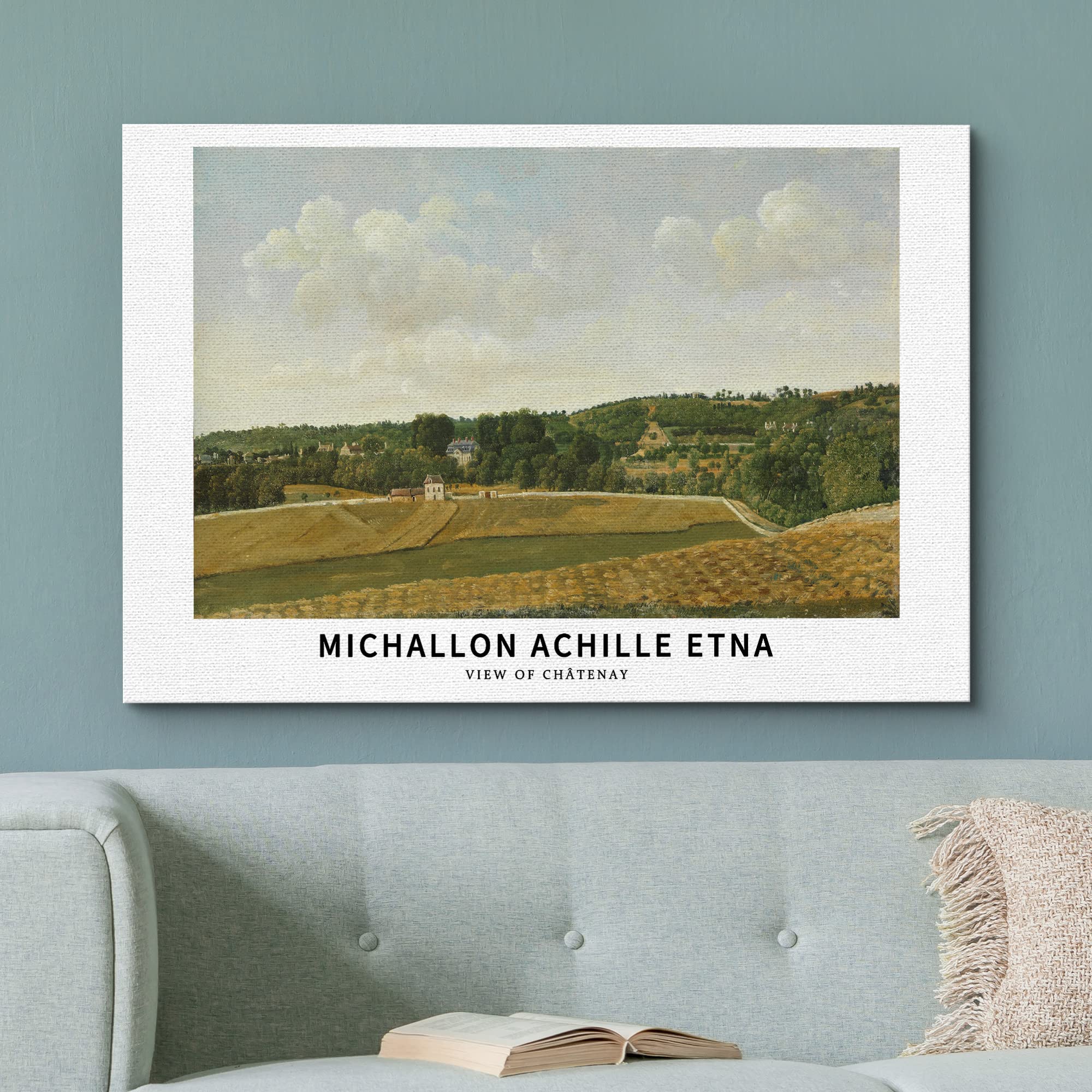 Wall26 Canvas Print Wall Art View Of Chatenay France By Michallon Etna Historic Classical Illustrations Fine Art Decorative Vint