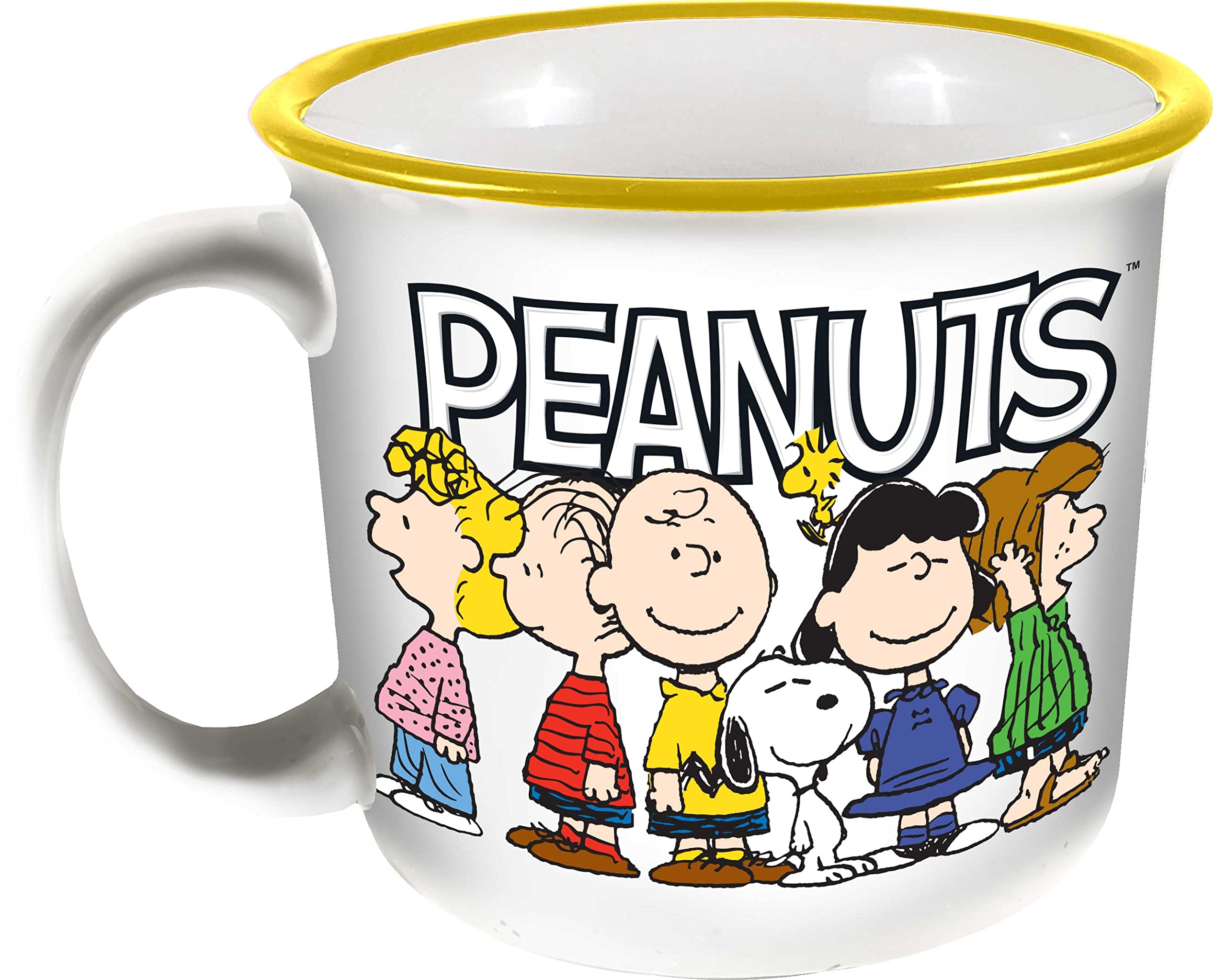Spoontiques - Peanuts Camper Mug - Cute Ceramic Campfire Mug - Great for Outdoor Lovers, Backpackers, Adventurers - Friends & Fa