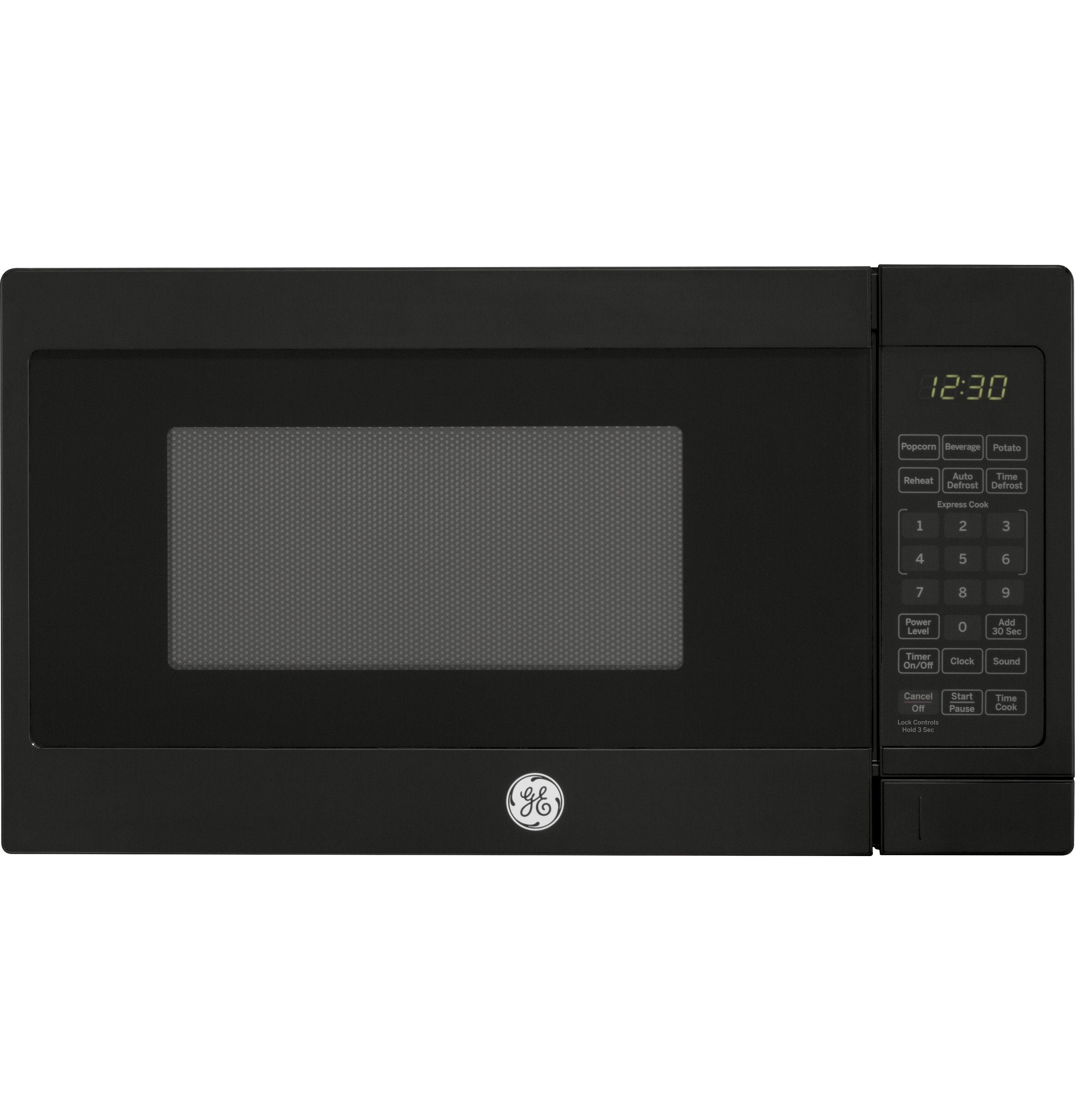 Ge Countertop Microwave Oven | 0.7 Cubic Feet Capacity, 700 Watts | Kitchen Essentials For The Countertop Or Dorm Room | Black