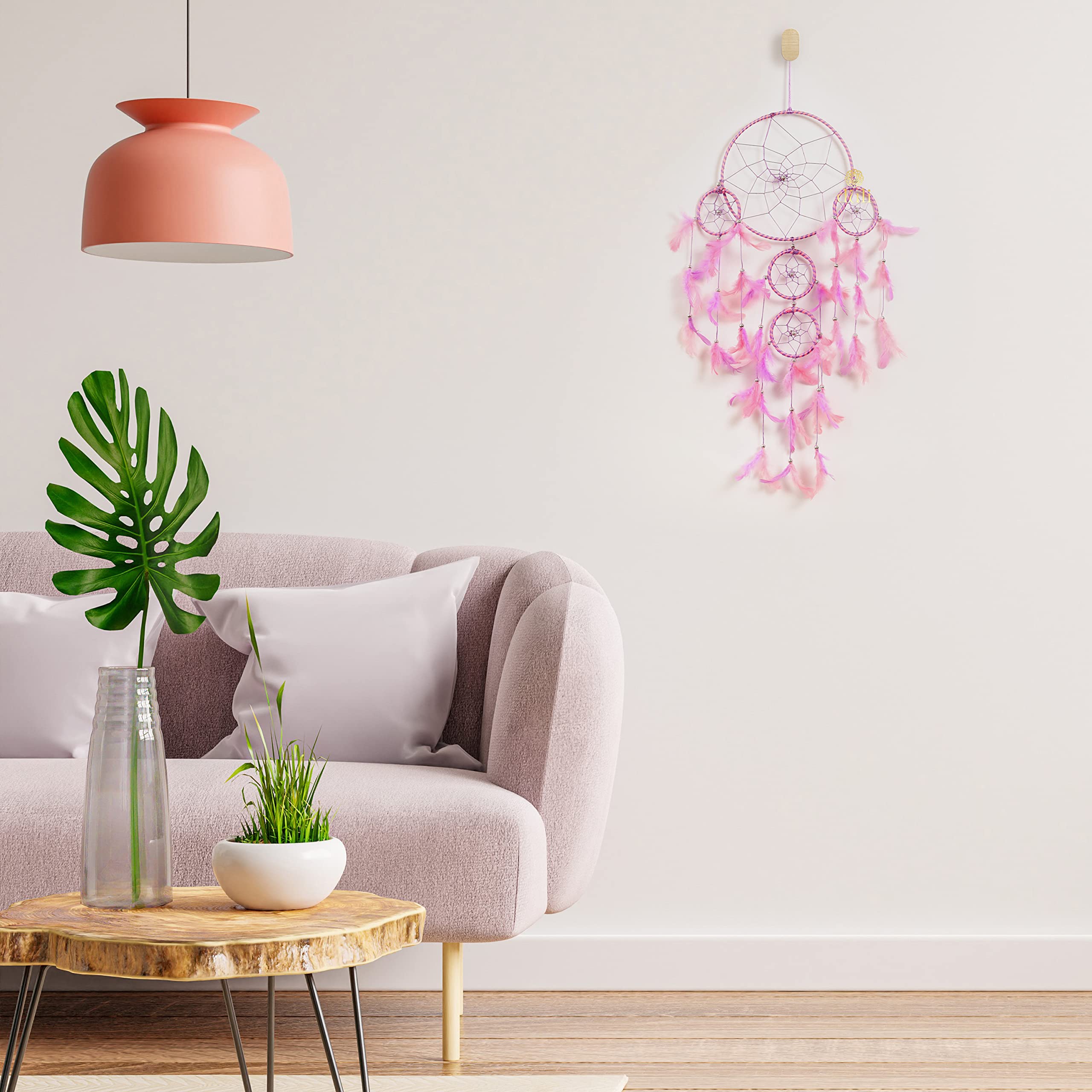 DULI Dream Catcher Wall Hanging for Bedrooms, Home Decor Wall Hanging Design, KidsRoom, Nursery, Garden, Restaurants, Cafe, & Pa