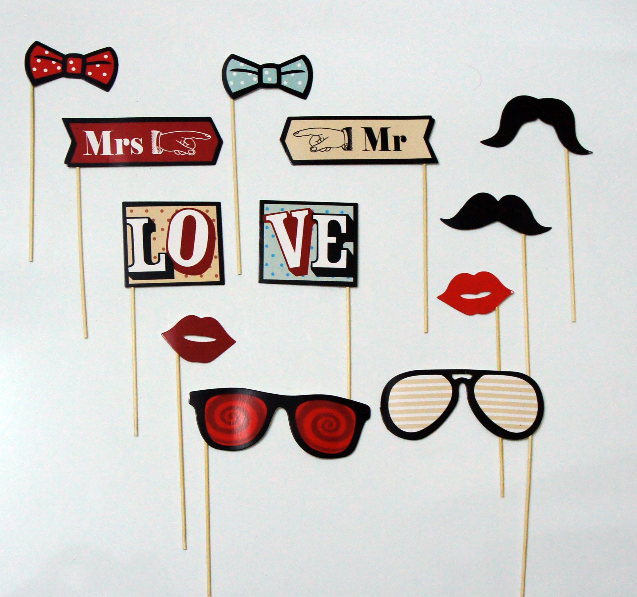 Photo Booth Props/Photo Booth Happy/Party Props