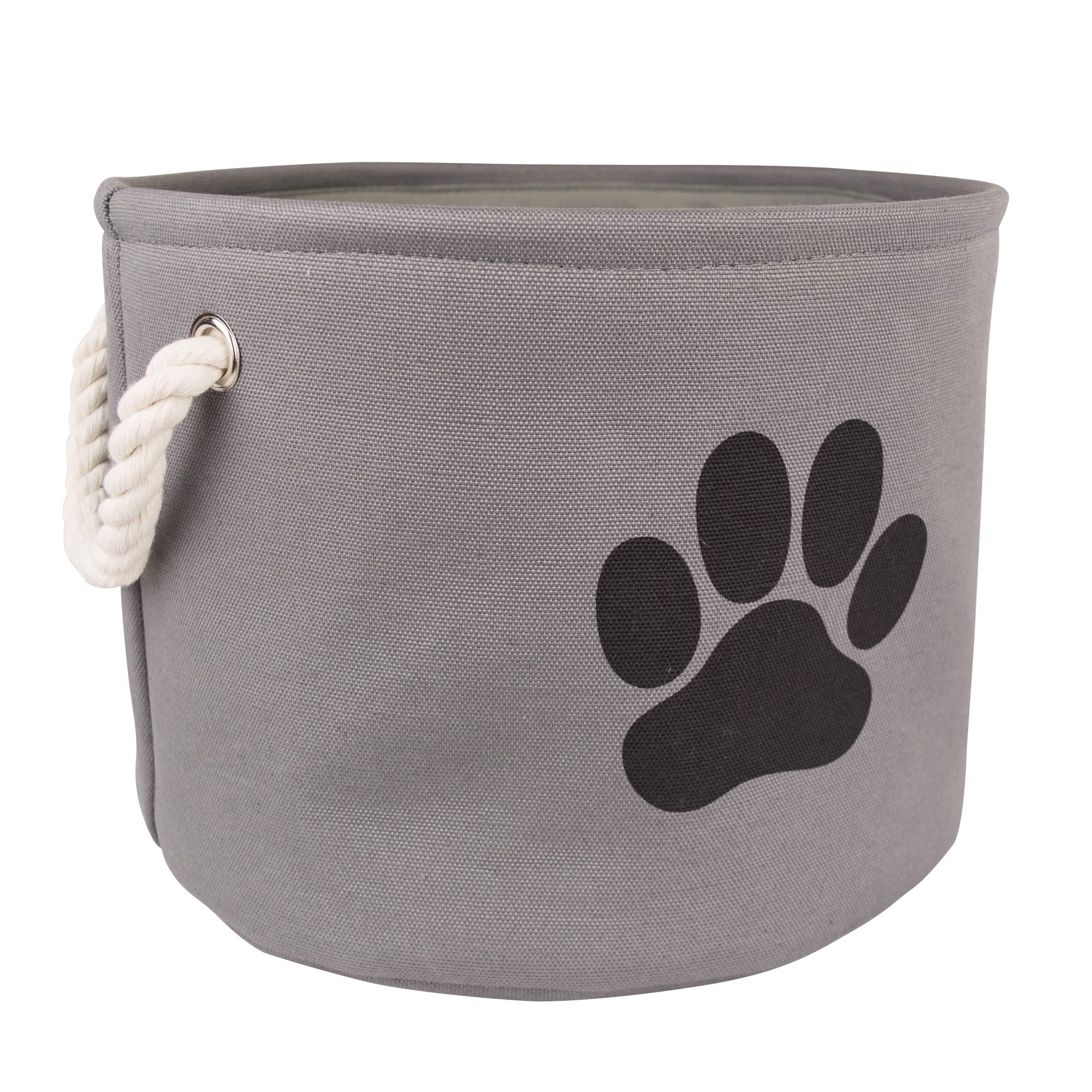 Bone Dry Collapsible Bin  Small Round  Gray