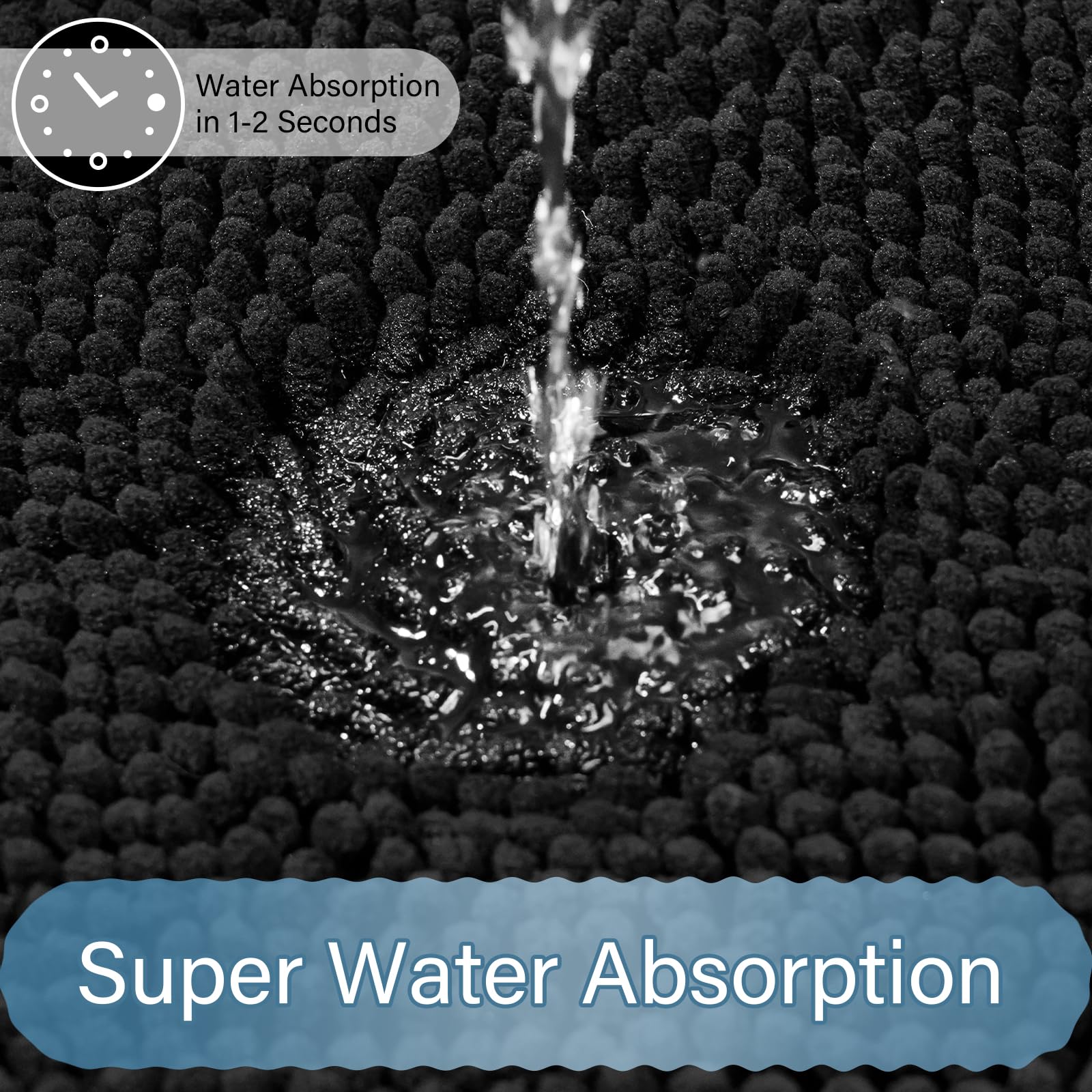 Arogan Bathroom Rug Sets 2 Piece, 20''X20'' U-Shaped Toilet Mat And 21''  34'' Bath Mats Bathroom Floor Set, Machine Washable Ba