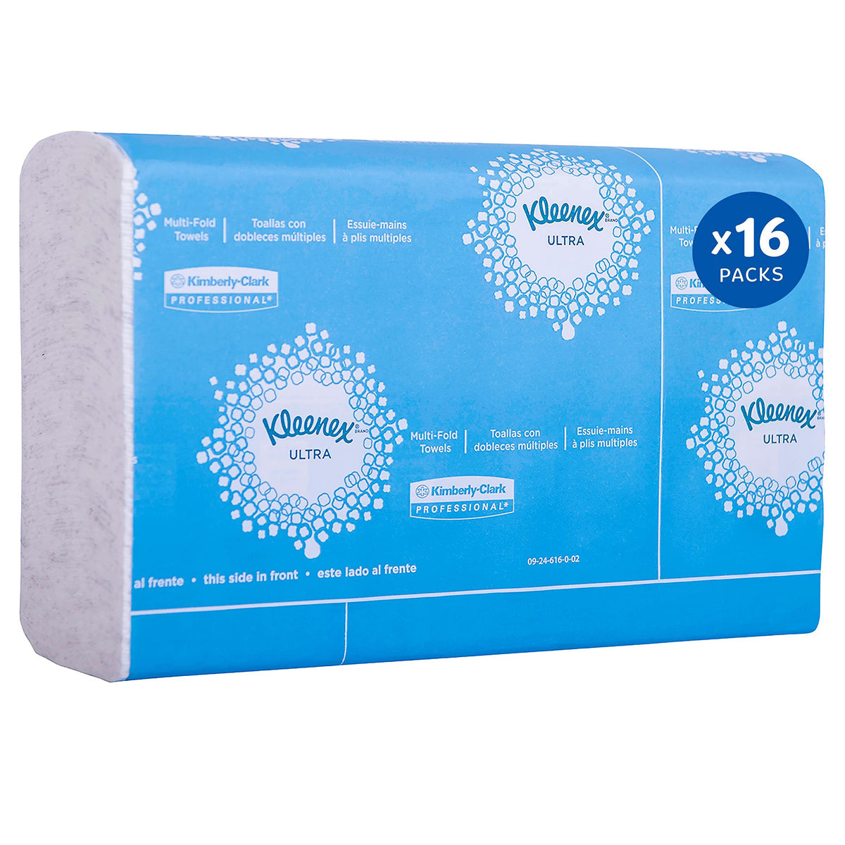 Kleenex Reveal Multifold Paper Towels (46321), 2-Ply, For Kleenex Reveal Countertop System Dispenser, 7.5'' X 9.4'' Sheets, Whit