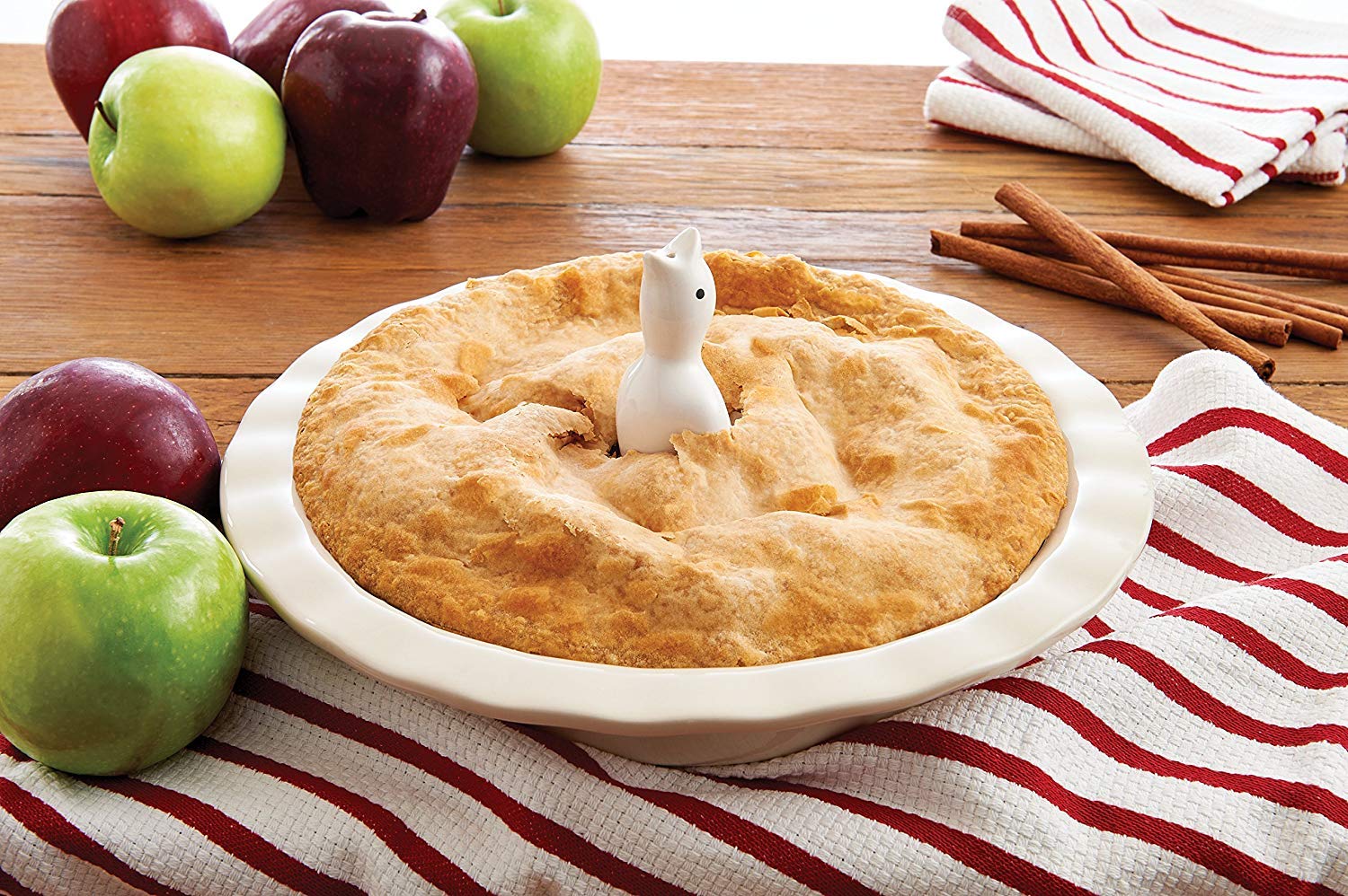 Mrs. Anderson'S Baking Pie Birds, Fine White Porcelain, Set Of 2