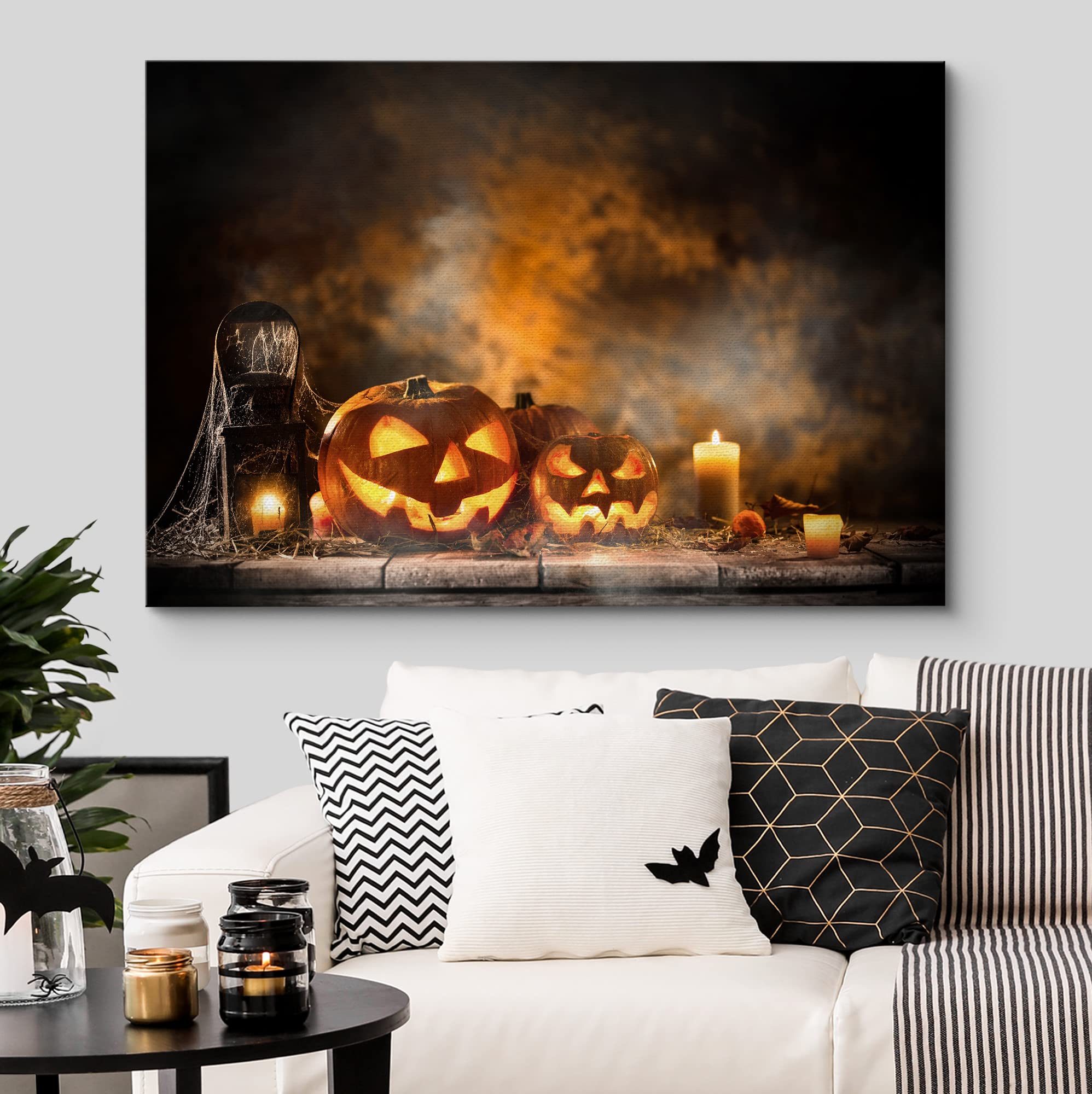 Wall26 Canvas Wall Art Halloween Pictures Home Wall Decorations For Bedroom Living Room Paintings Canvas Prints Framed - 32X48 I