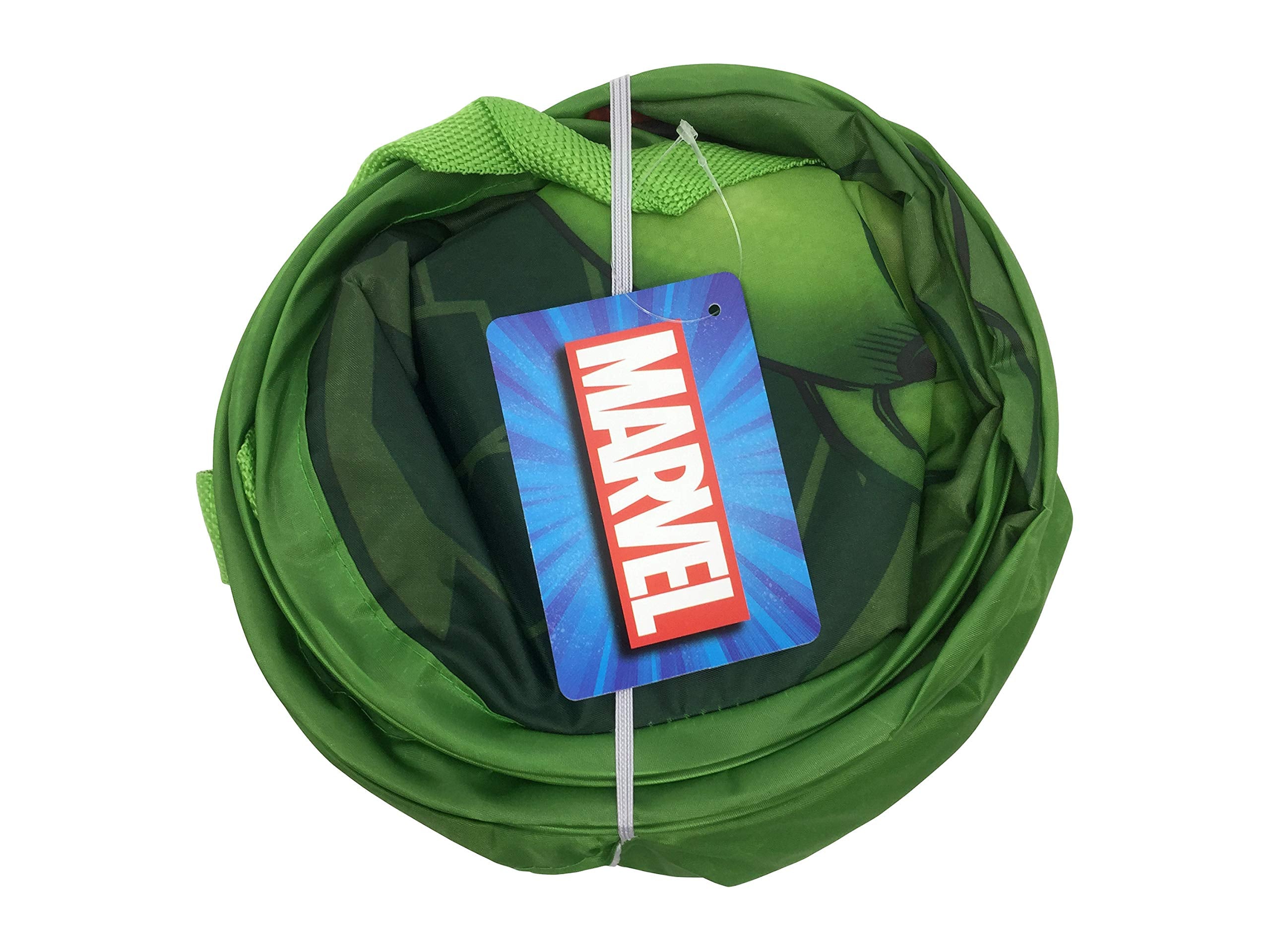 Jay Franco Marvel Avengers Hulk Blast Pop Up Hamper - Mesh Laundry Basket/Bag with Durable Handles  22'' x 14''