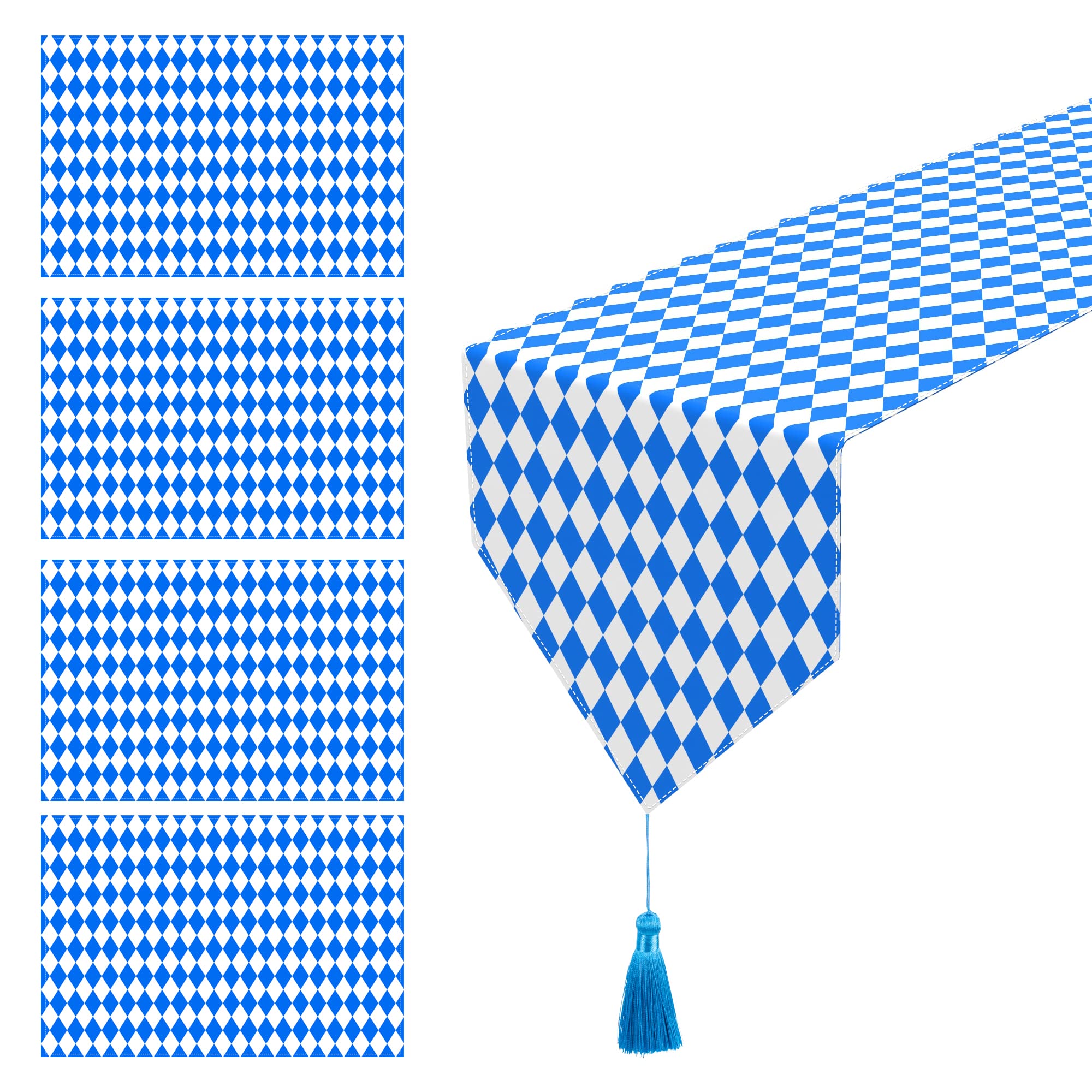 Table Runner Dresser Scarves For Table Dinner Holiday Party (Oktoberfest Diamond, 2)