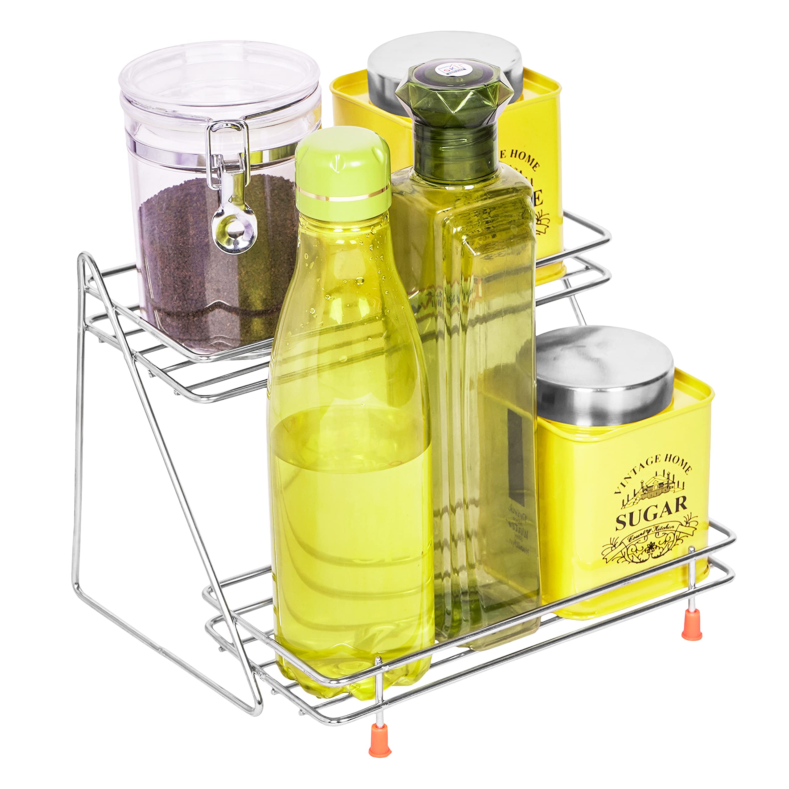 Winstar Stainless Steel 2Tier Kitchen Rack/Storage Shelf/Spice Jar Rack  Multipurpose Storage Rack For Kitchen