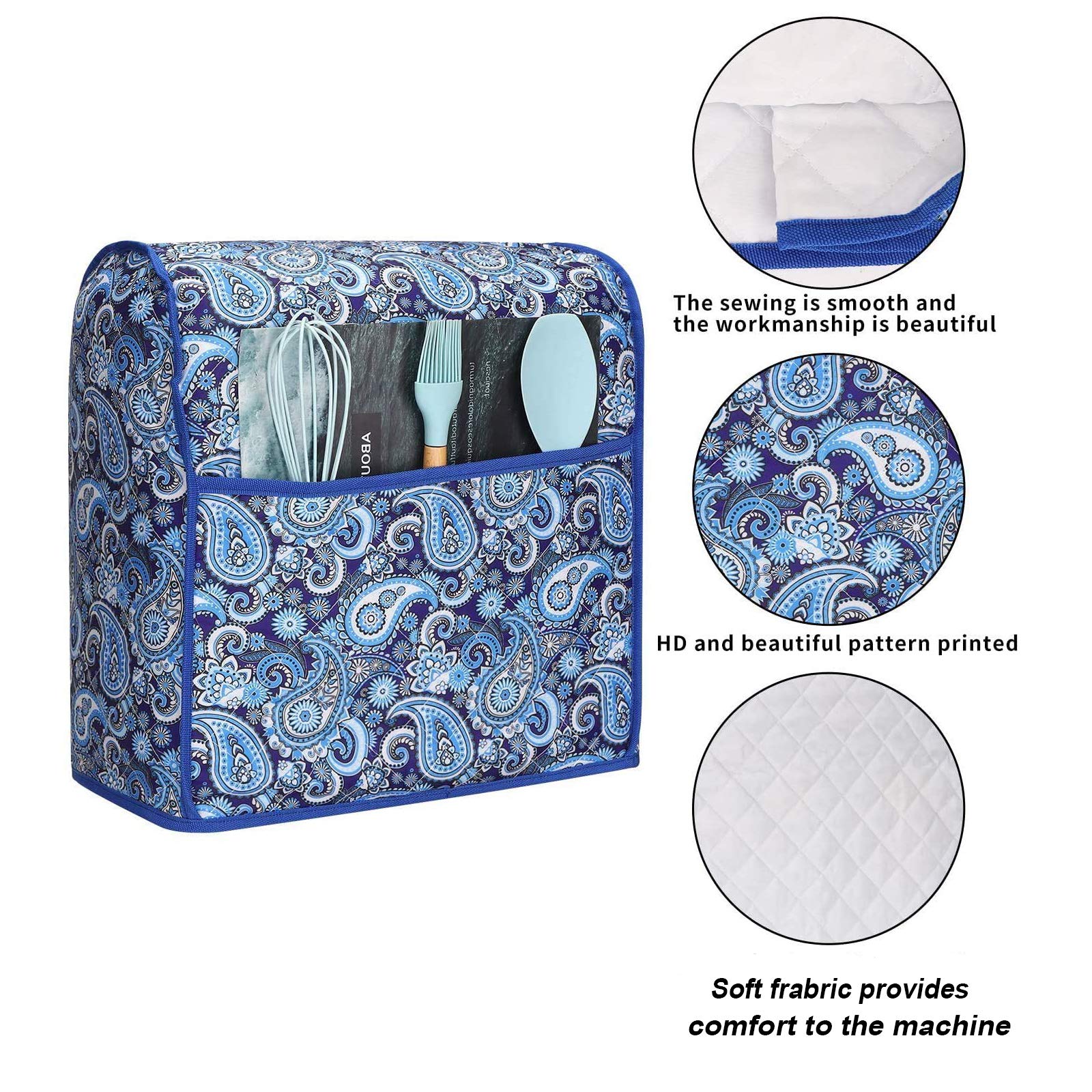 Kitchen Aid Mixer Cover Kitchen Mixer Cover Compatible with 6-8 Quarts Kitchenaid/Hamilton Stand Mixer Stand Mixer Covers Dust Cover For Kitchen Aid Mixer.Kitchen Aid Mixer Assecories.Paisley