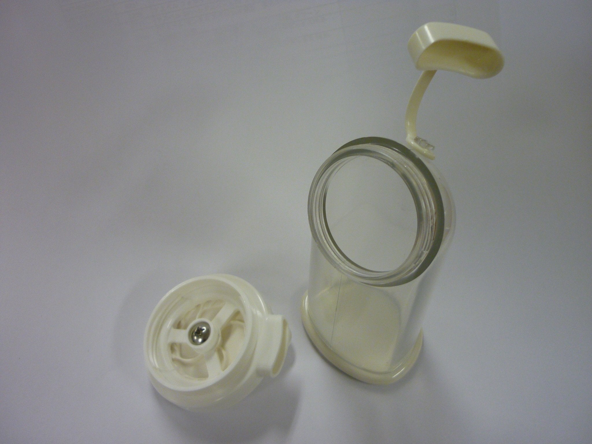 1 X New Asvell Plastic Sesame Grinder Made In Japan, White