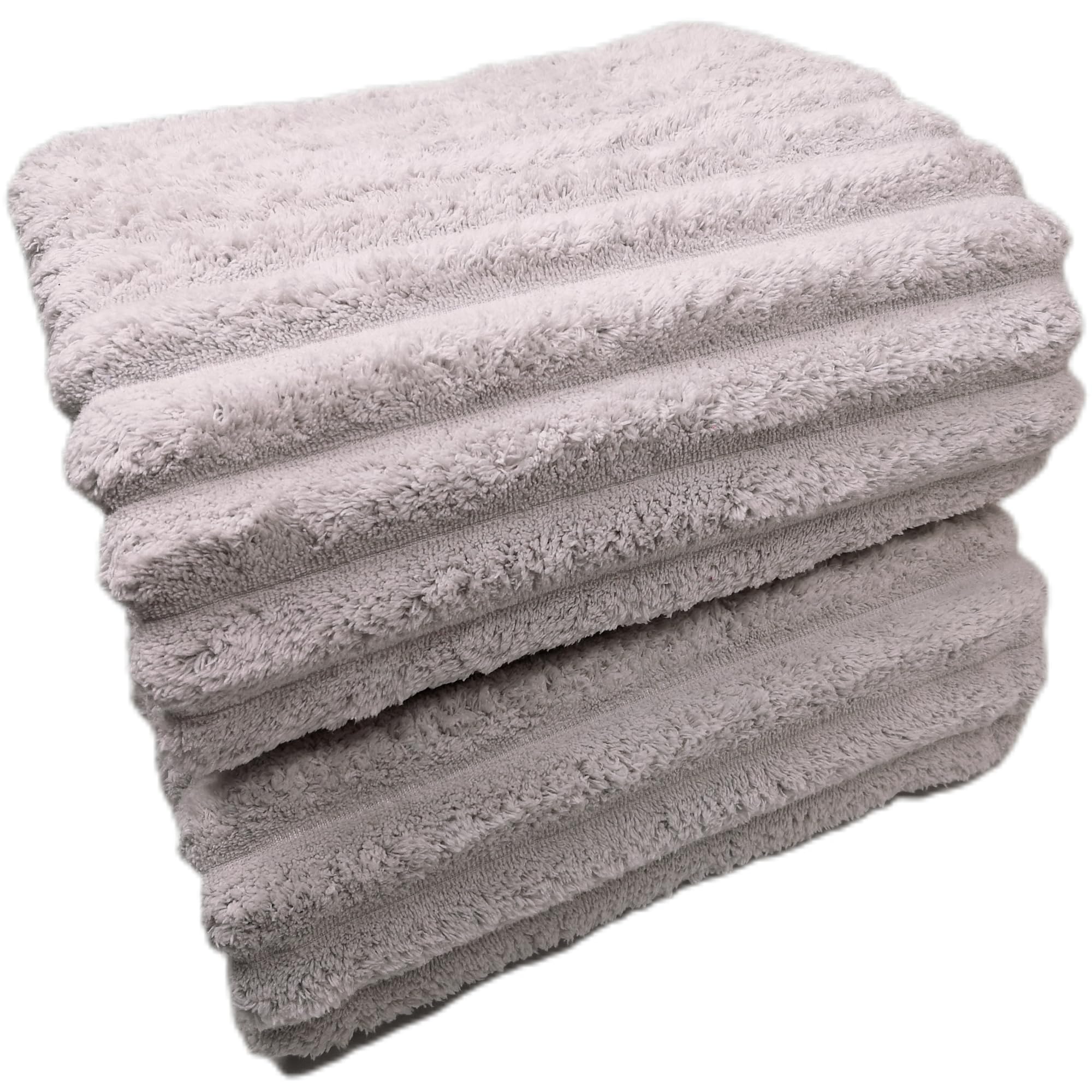 Soft Bath Sheet Towels, 35X70 Inches Microfiber Ribbed Oversized Bath Towels Extra Large For Bathroom, Home, Hotel, Spa, Beach,