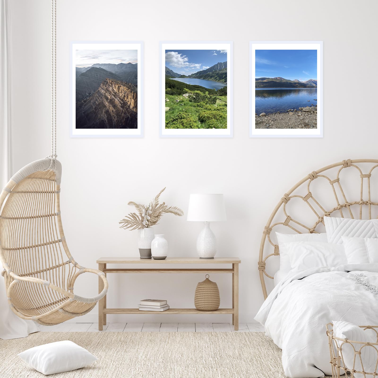 JCJMY 19.25x26.75 Puzzles Frame White, Display 18x24 with Mat or 19.25 x 26.75 without, Wall Hanging 19.25 by 26.75 Picture Fram