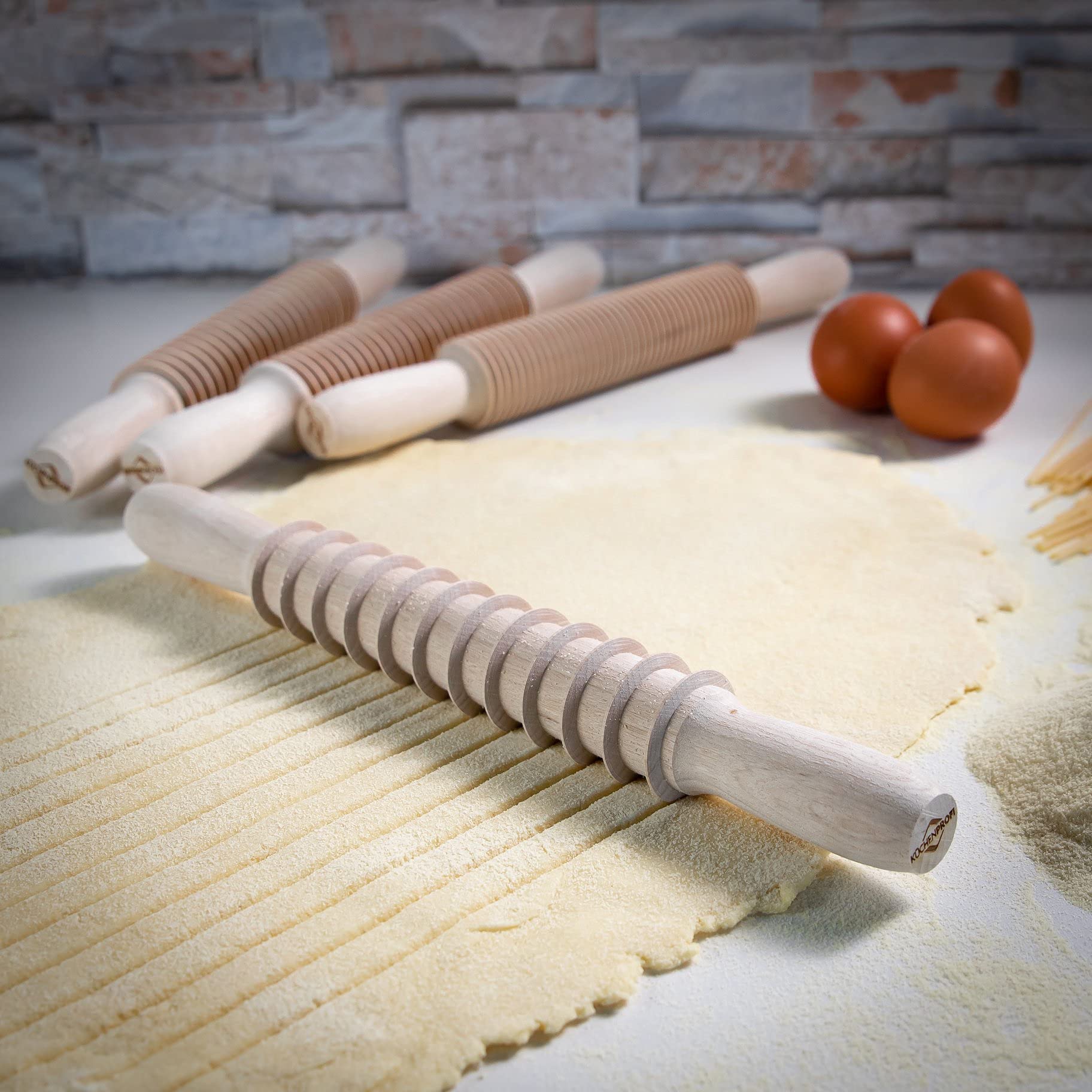 Kchenprofi Wooden Pasta Cutter For, Spaghetti, 12-Inch, Natural