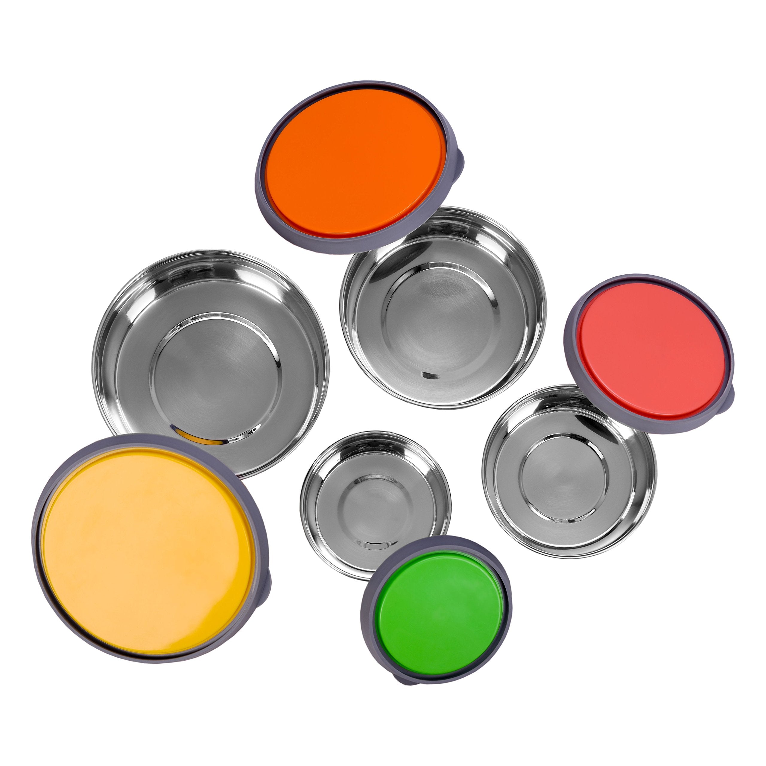 Sumeet Stainless Steel Food Storage Airtight & Leak Proof Containers Set 400Ml To 1 Ltr, Set Of 4Pc