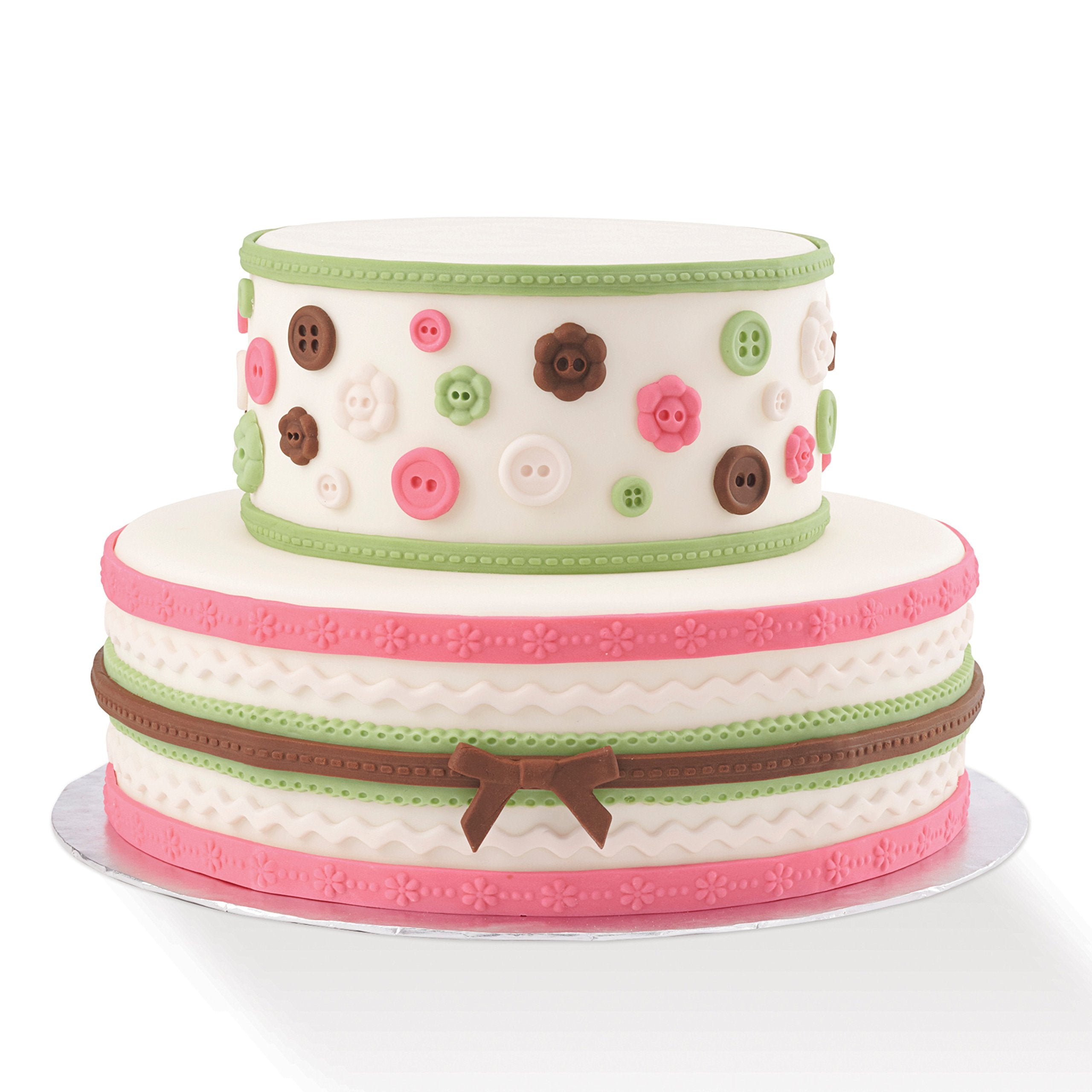 Wilton Silicone Ribbon And Fabric Fondant And Gum Paste Mold - Cake Decorating Supplies