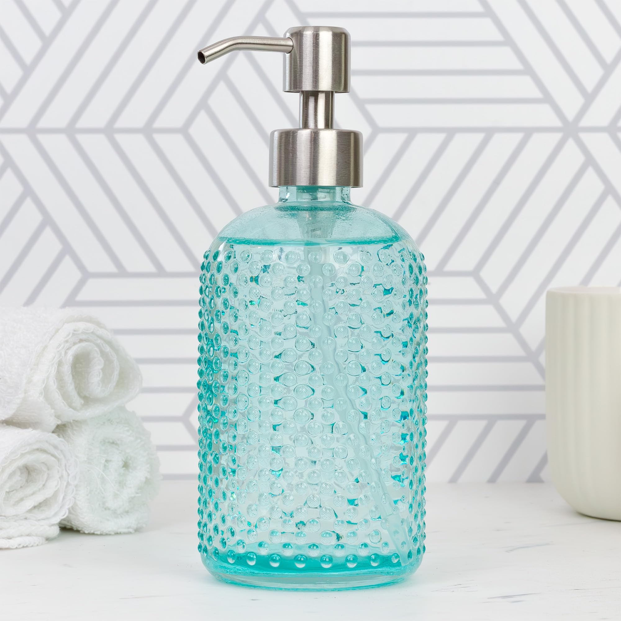 Cornucopia Stainless Steel Replacement Lotion Pump Parts  28-400 (6 Pack); Silver Metal Soap Dispensers Fit Standard 8oz/16oz Boston Round Bottles